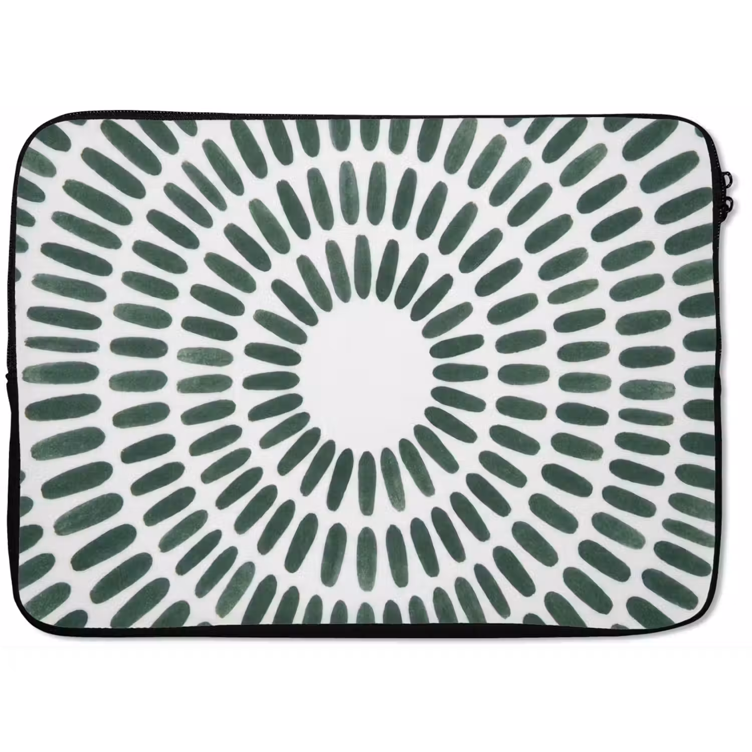 Abstract - Cirkel - Patroon - Modern - Groen laptophoes neopreen klein -zkaufland3dotto