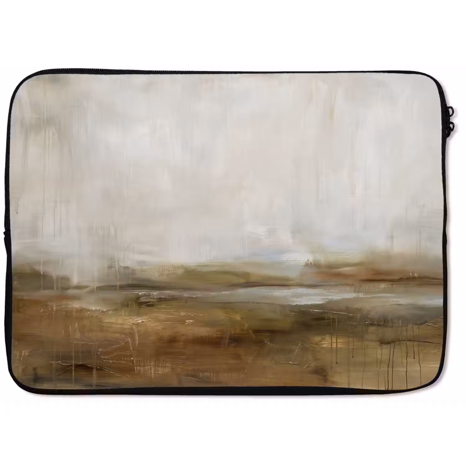 Abstract - Landschap - Natuur - Beige - Bruin laptophoes neopreen klein -zkaufland3dotto