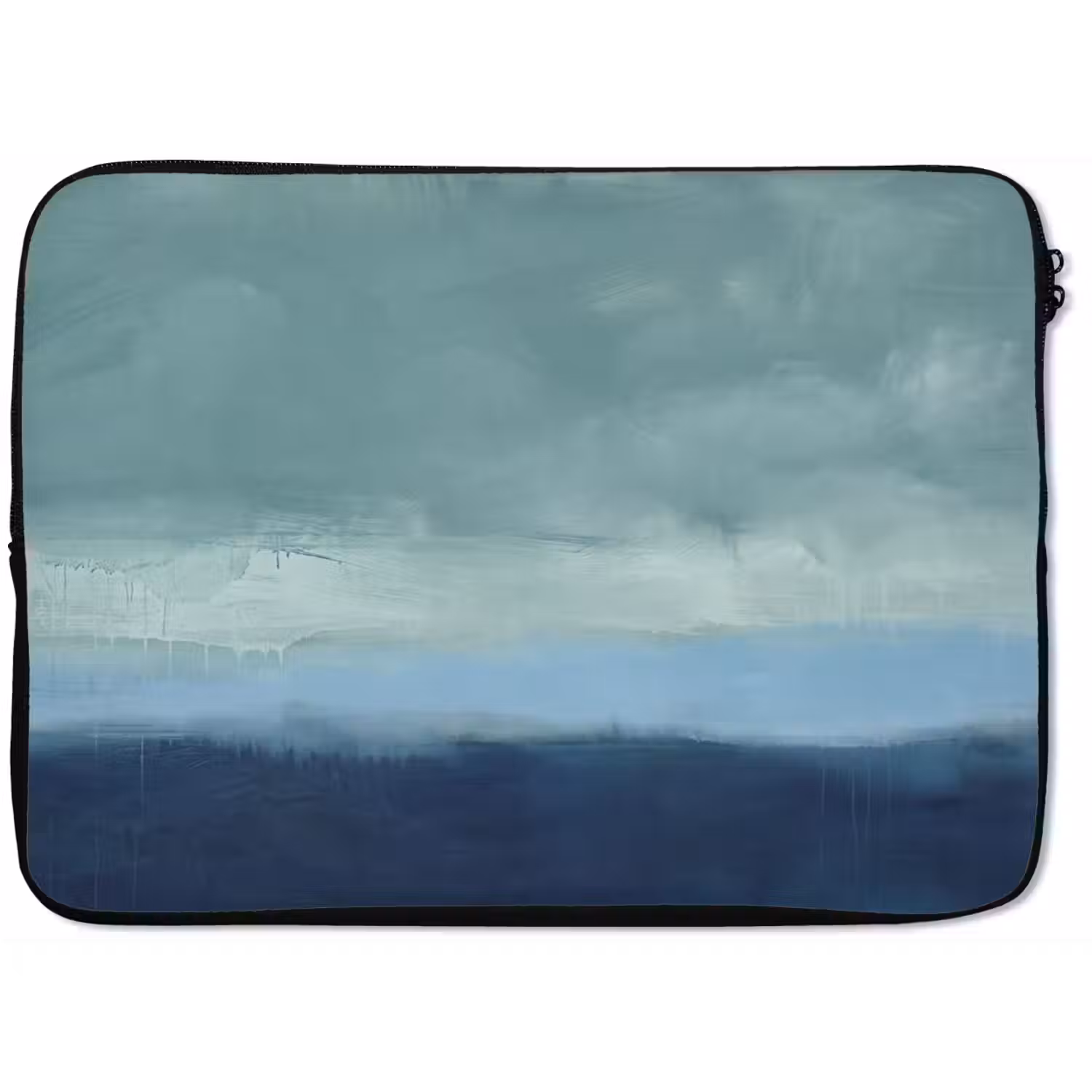 Abstract - Lagen - Rust - Modern - Blauw laptophoes neopreen klein -zkaufland3dotto