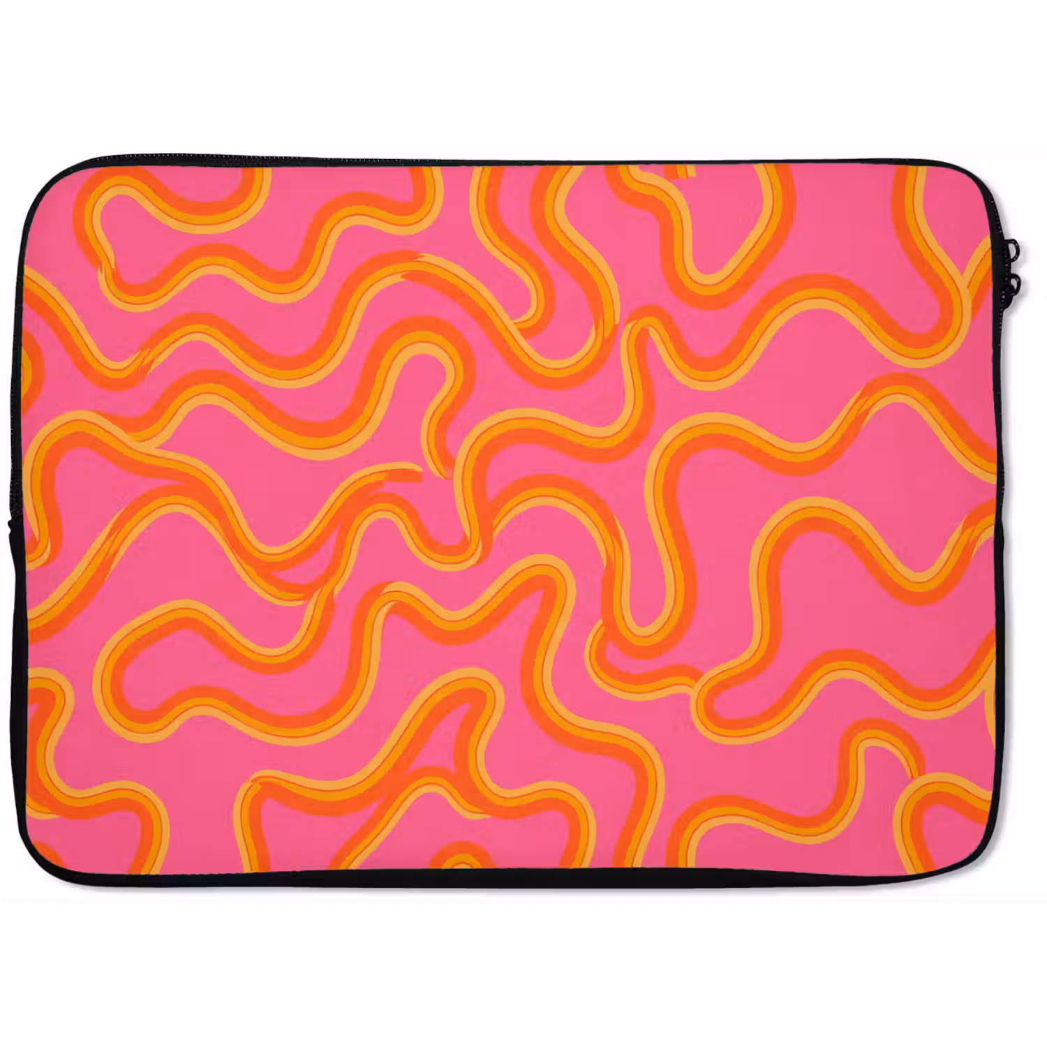 Abstract - Golvende lijnen - Modern - Kleurrijk laptophoes neopreen klein -zkaufland3dotto