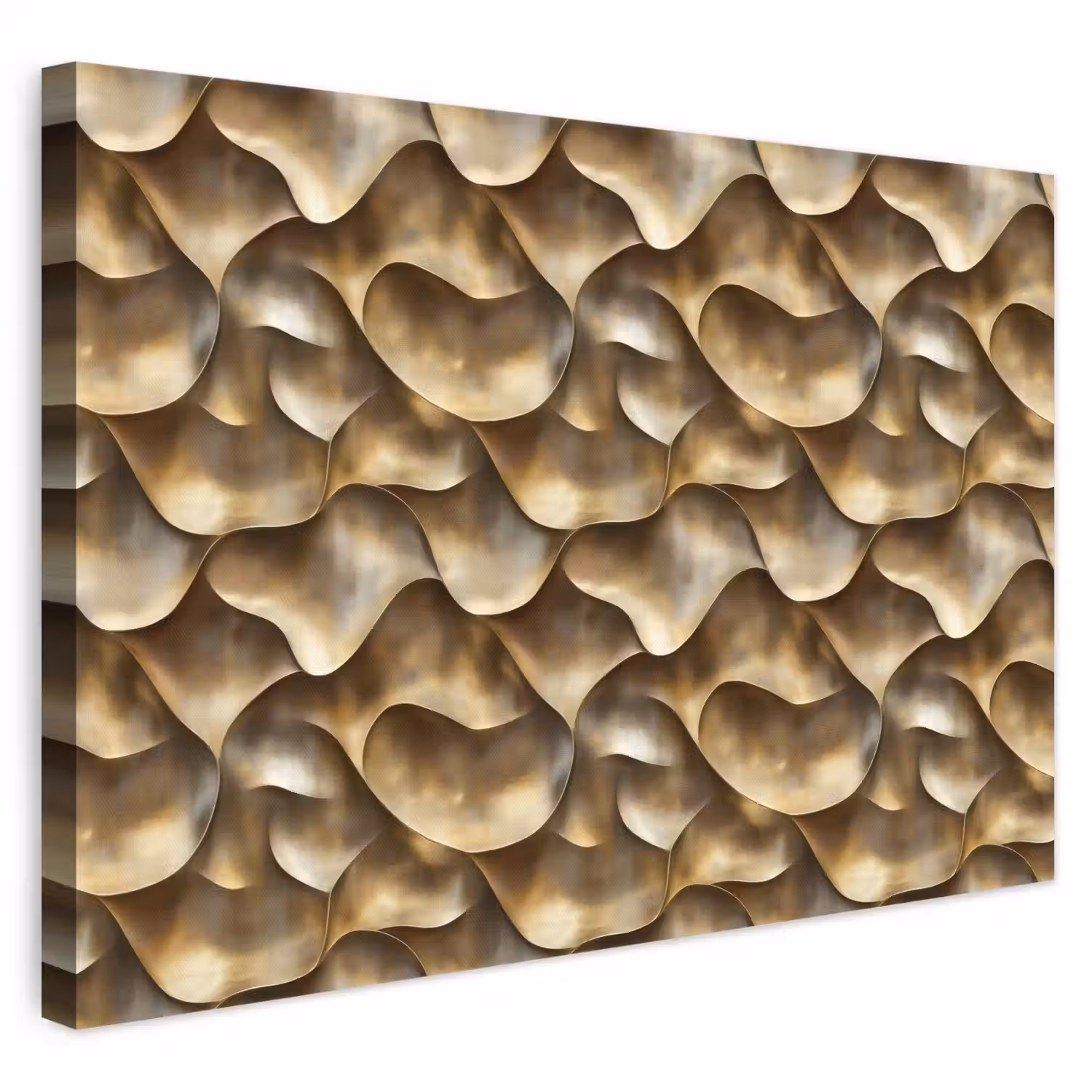 Abstract - Antiek - Goud canvas 2cm klein 34 -3d