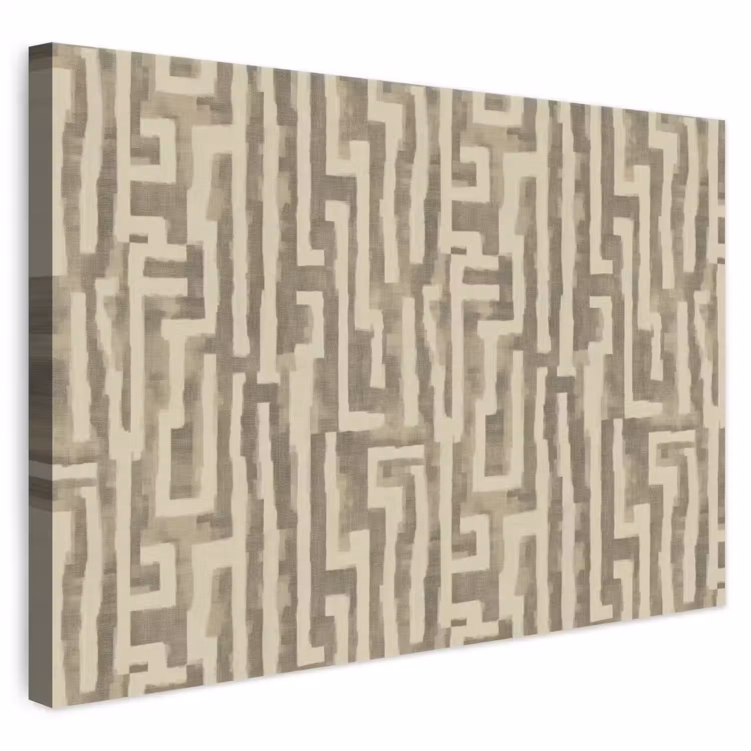 Abstract - Geometrisch - Groen canvas 2cm klein 34 -3d