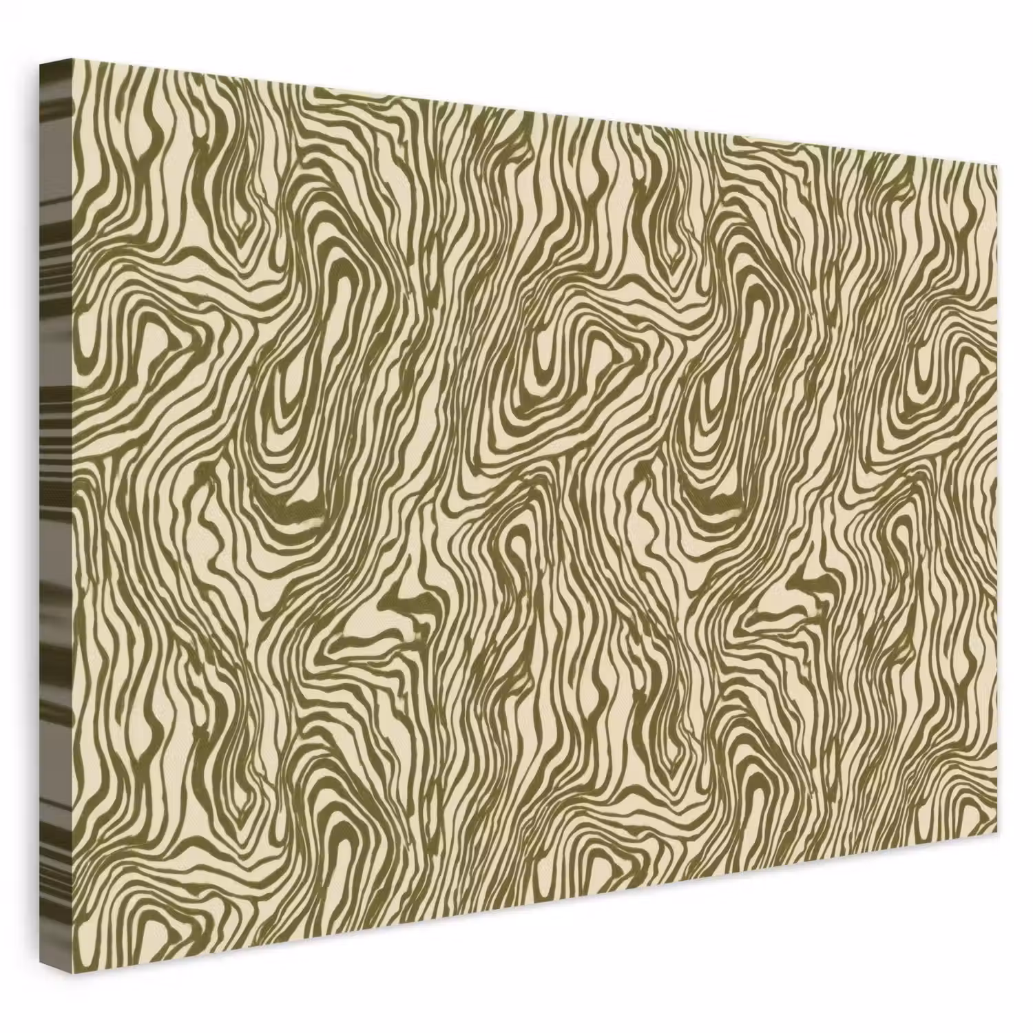 Abstract - Marmer - Groen canvas 2cm klein 34 -3d