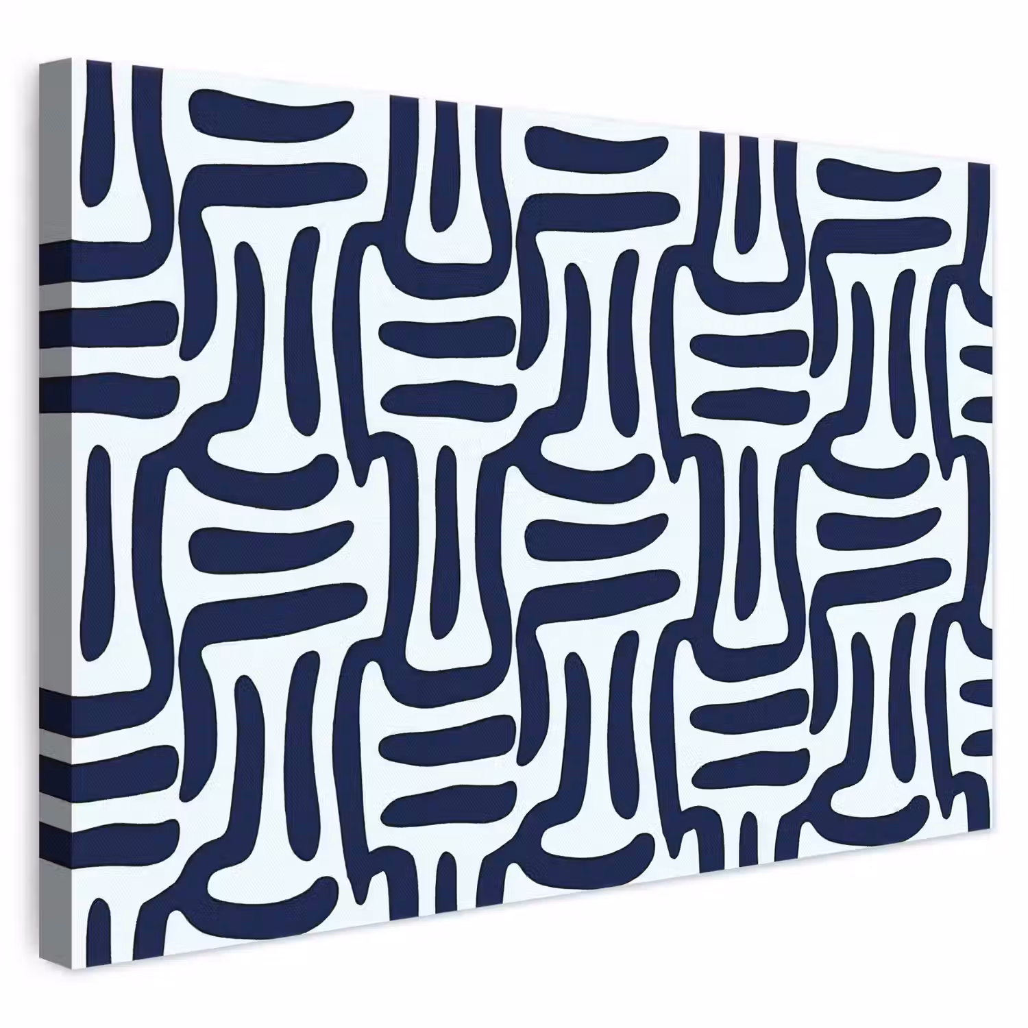 Abstract - Modern - Blauw canvas 2cm klein 34 -3d