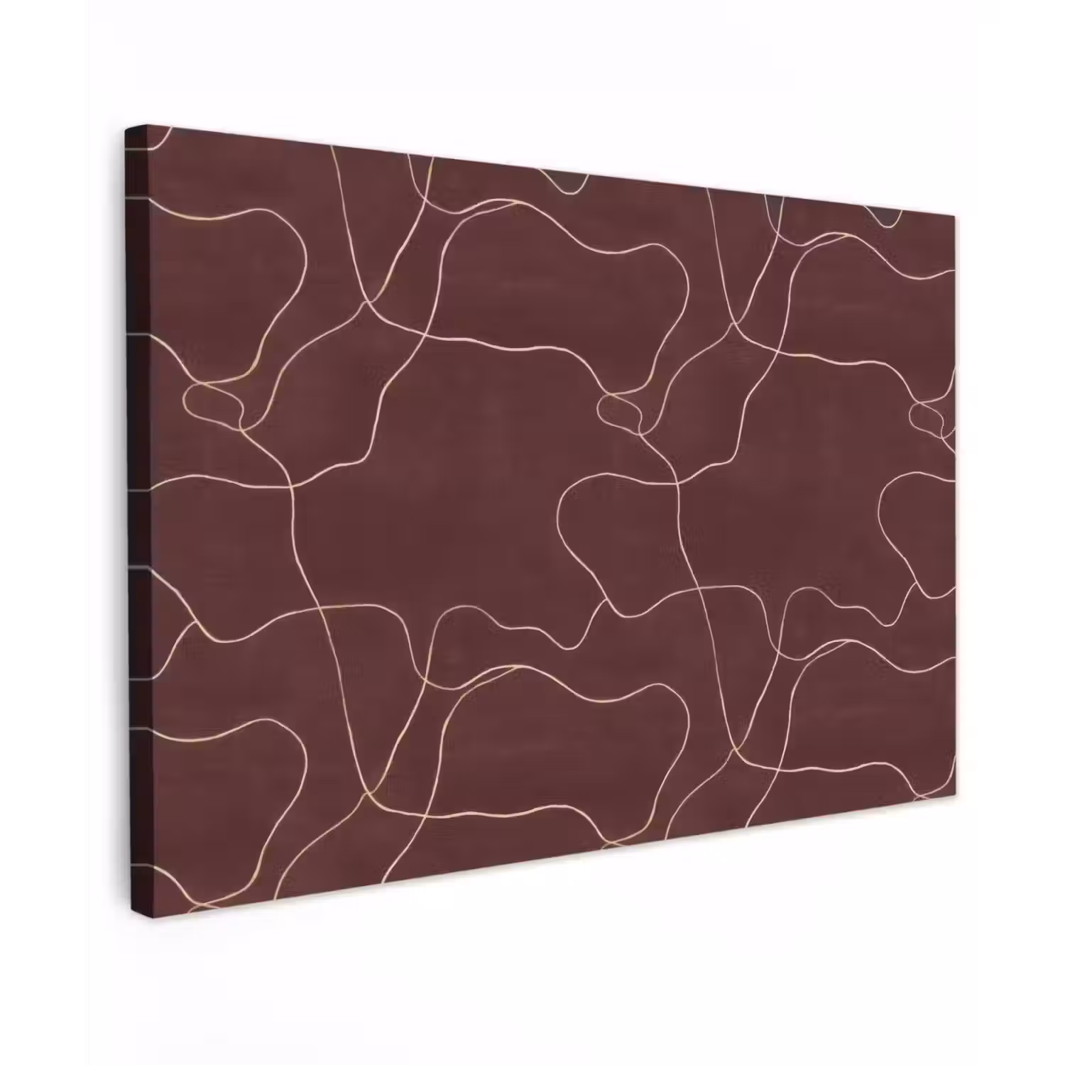 Abstract - Modern - Bruin canvas 2cm klein 34 -z3d