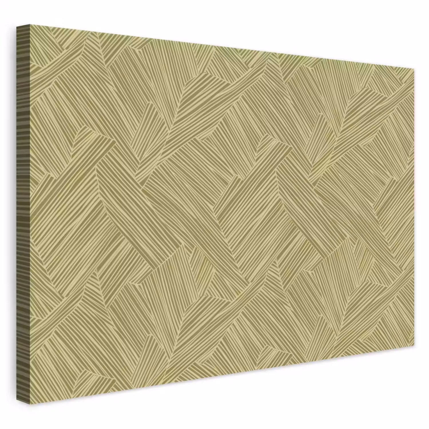 Abstract - Modern - Groen canvas 2cm klein 34 -3d