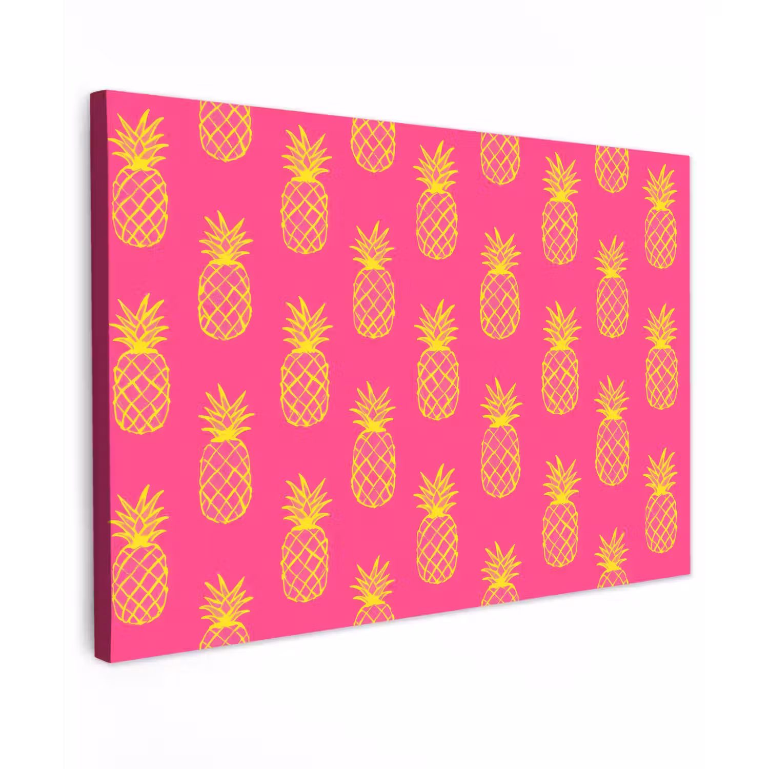 Ananas - Trendy - Roze canvas 2cm klein 34 -z3d