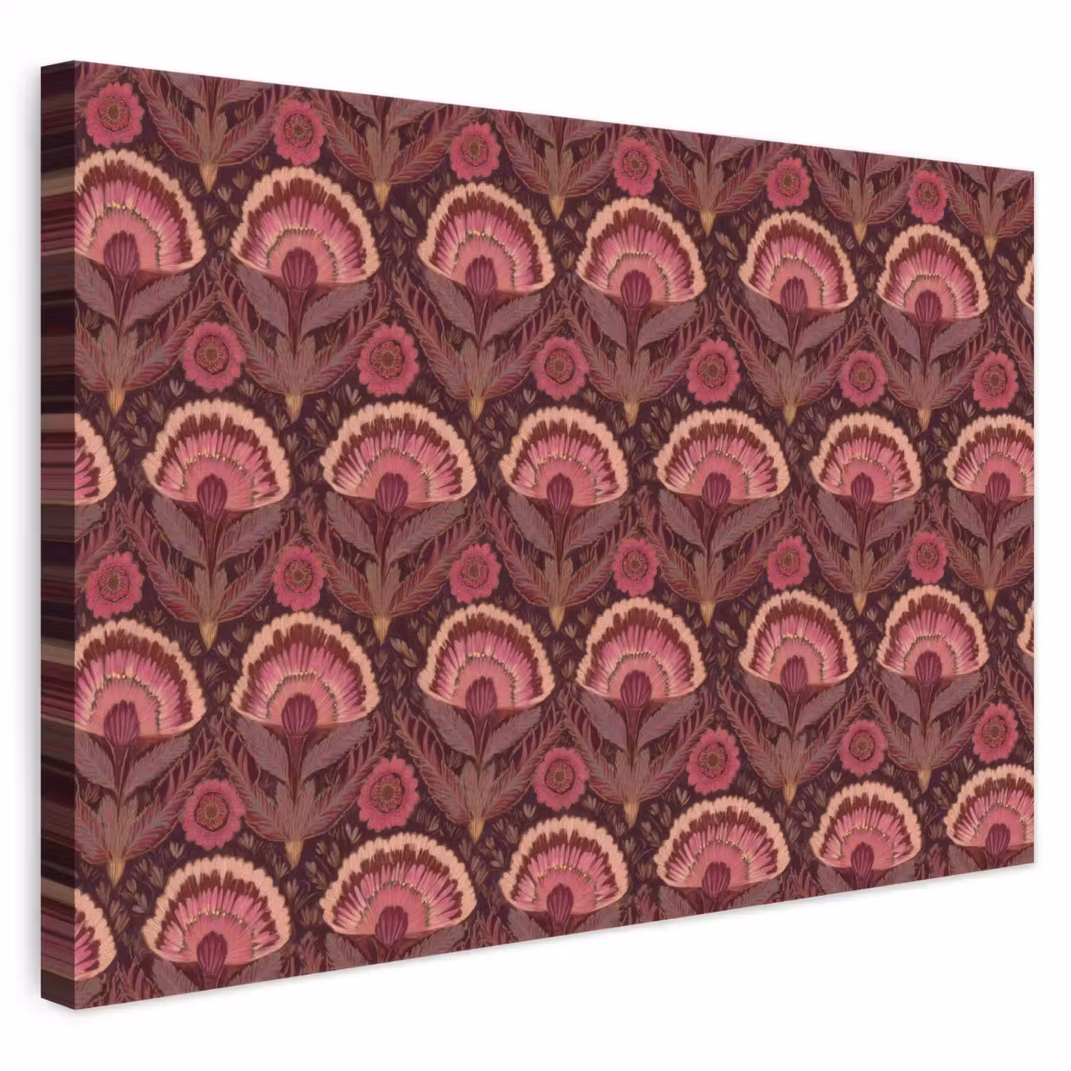 Antiek - Bloemen - Kleurrijk canvas 2cm klein 34 -3d