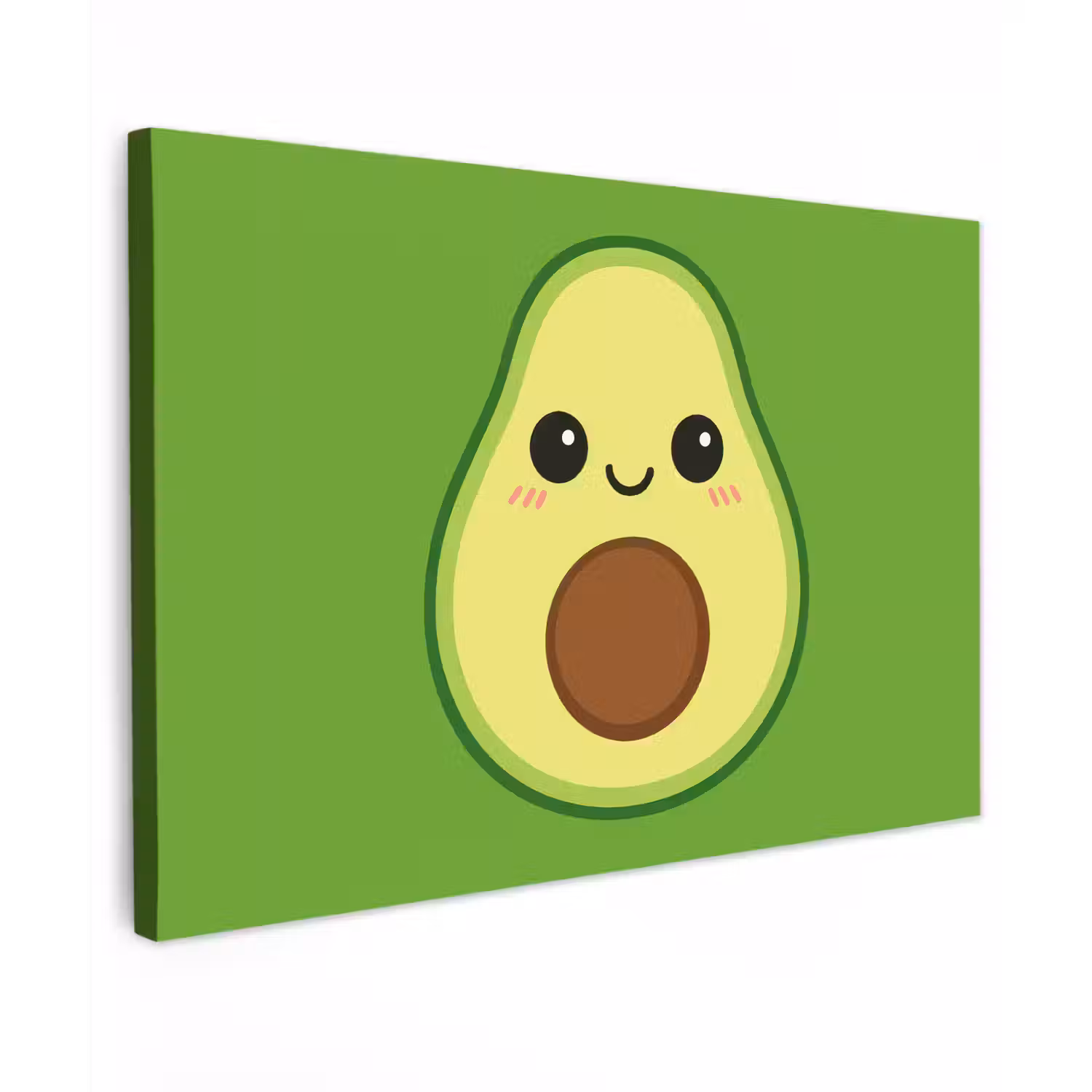 Avocado - Groen - Speels canvas 2cm klein -z3d