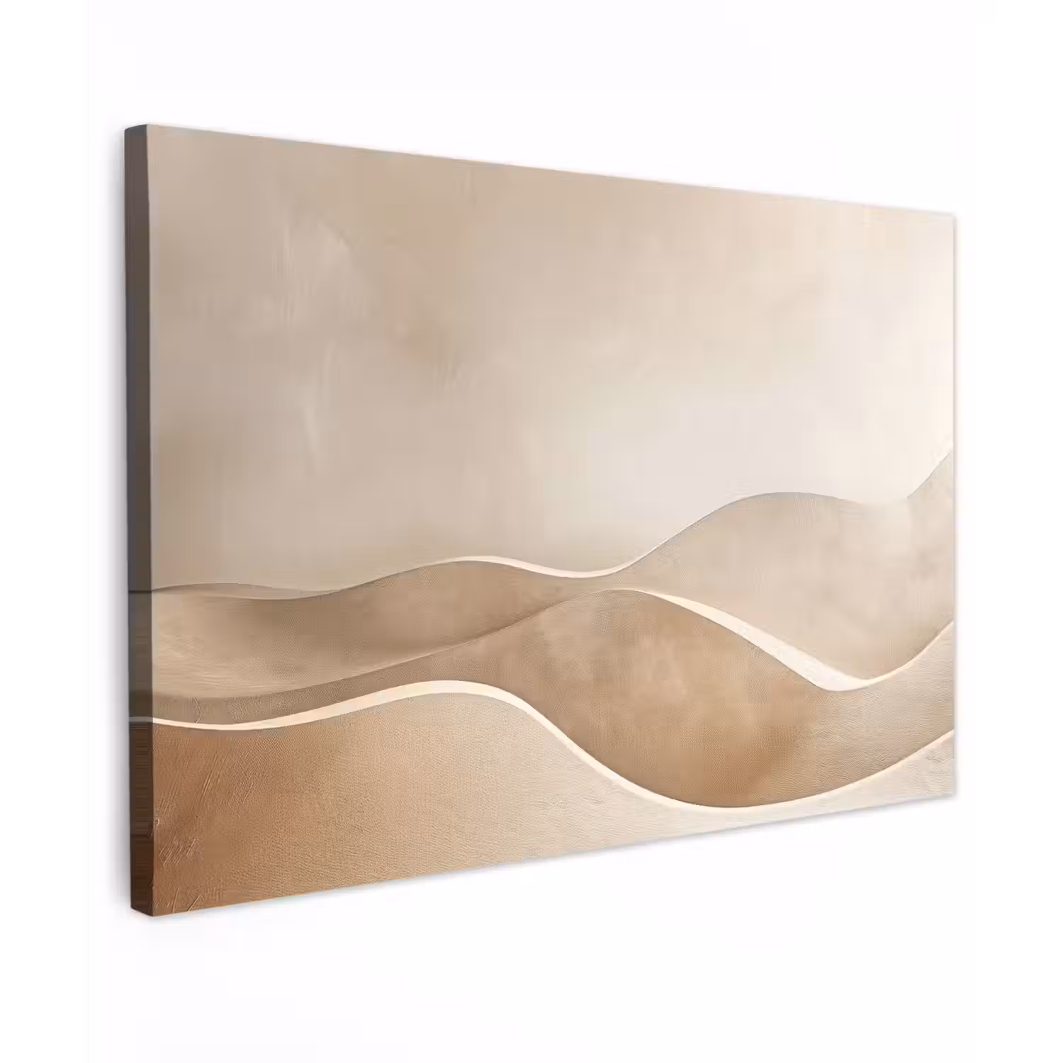 Beige - Heuvels - Patroon canvas 2cm klein -z3d