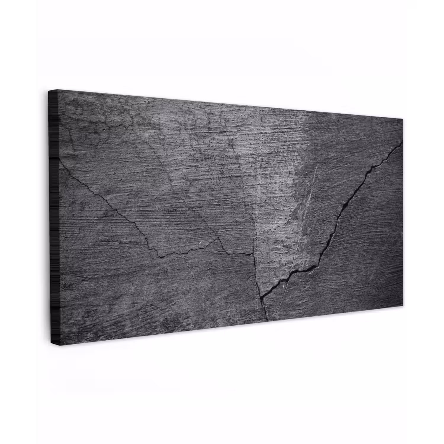 Beton - Zwart - Scheur canvas 2cm xxl -zkaufland3d