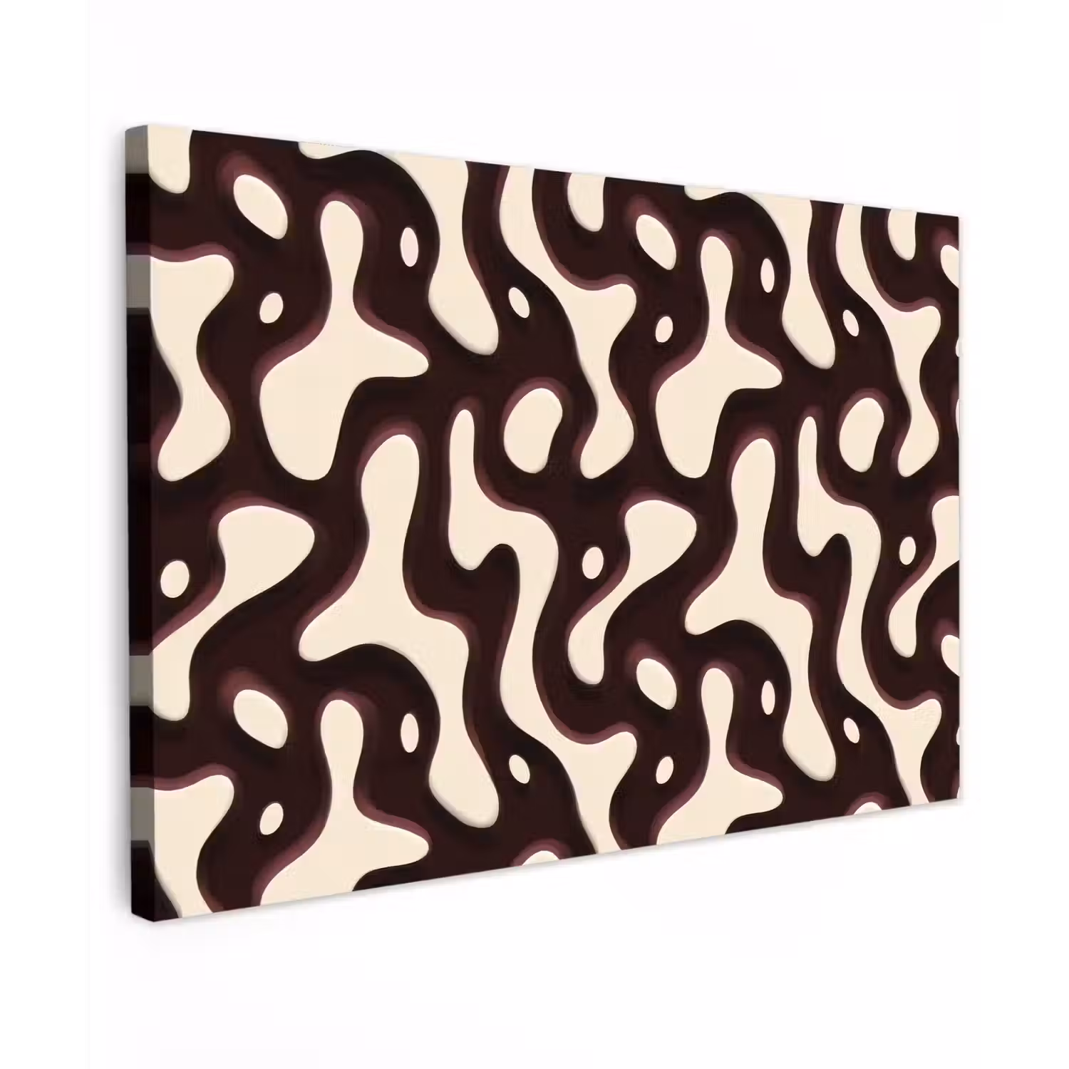 Organisch - Krachtig - Bruin canvas 2cm klein 34 -z3d