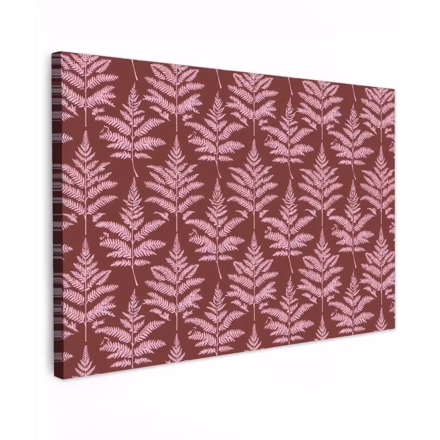 Blad - Patroon - Paars canvas 2cm klein 34 -z3d