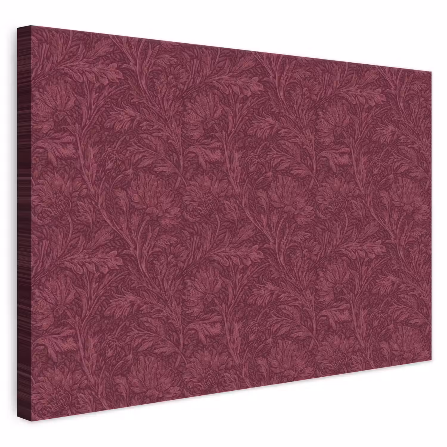 Bladeren - Patroon - Paars canvas 2cm klein 34 -3d