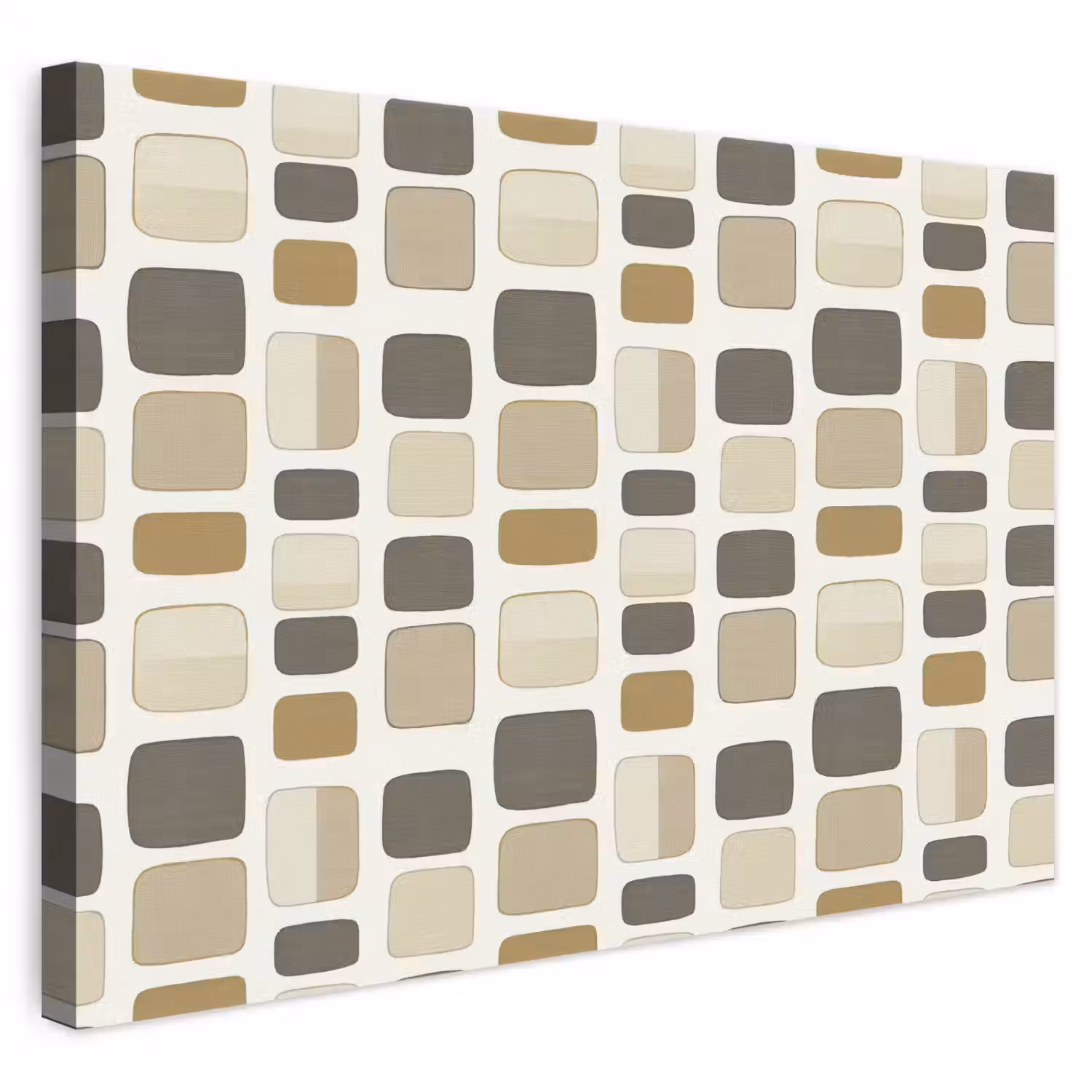 Blokken - Vintage - Grijs canvas 2cm klein 34 -3d