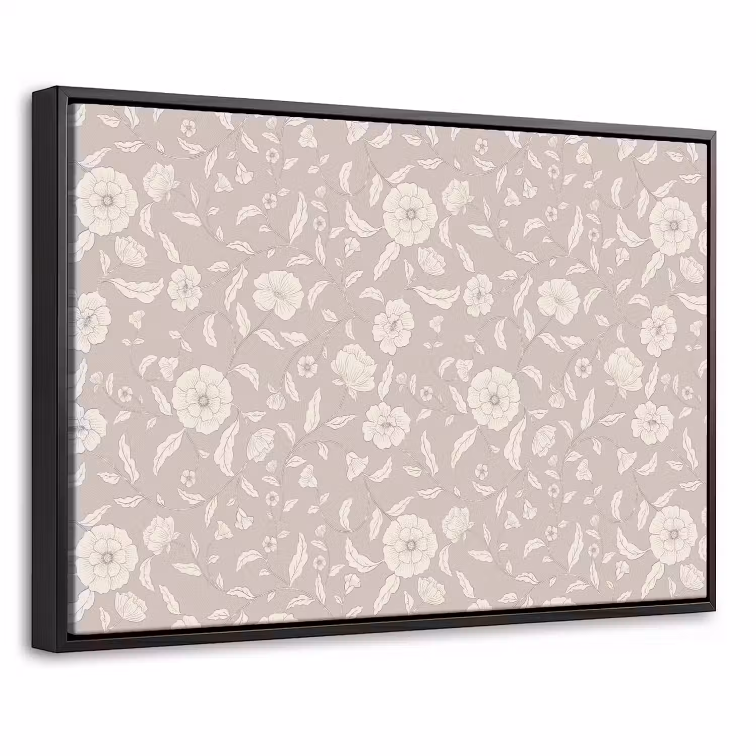 Bloemen - Blaadjes - Patroon Canvas met baklijst klein 1125 -threedimensional_3d_global