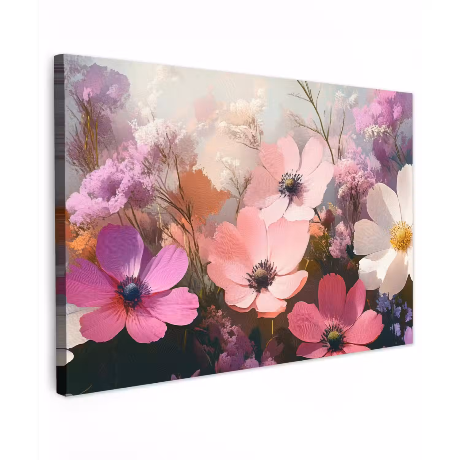 Bloemen - Kleurrijk - Bloei canvas 2cm klein -z3d