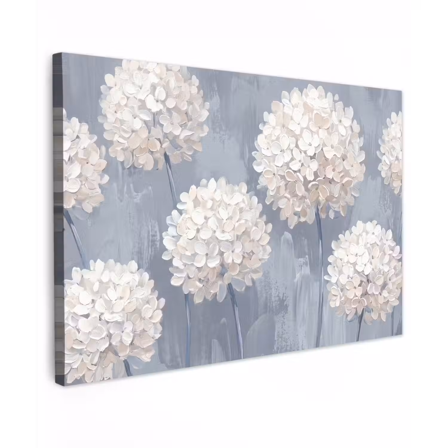 Bloemen - Illustratie - Blauw canvas 2cm klein -z3d