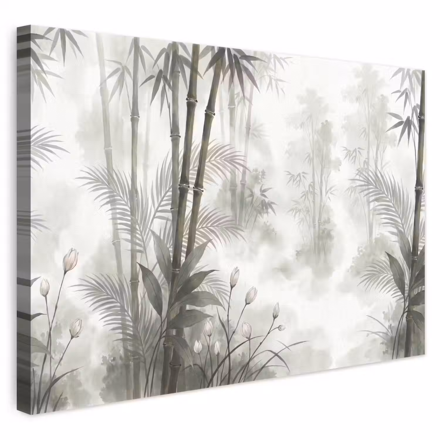 Bloemen - Knop - Tuin - Illustratie - Wit canvas 2cm klein -3d
