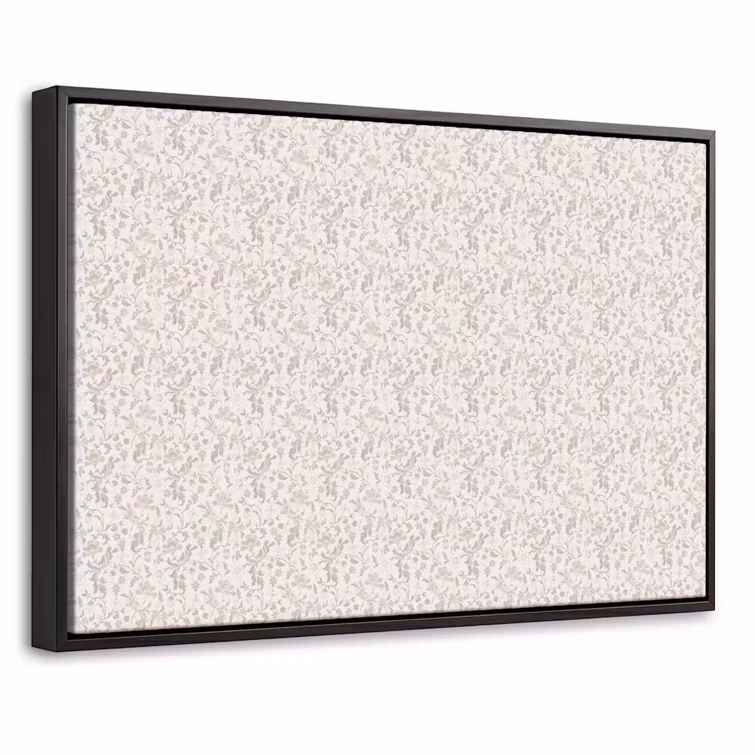 Bloemen - Patroon - Taupe Canvas met baklijst klein 1125 -threedimensional_3d_global