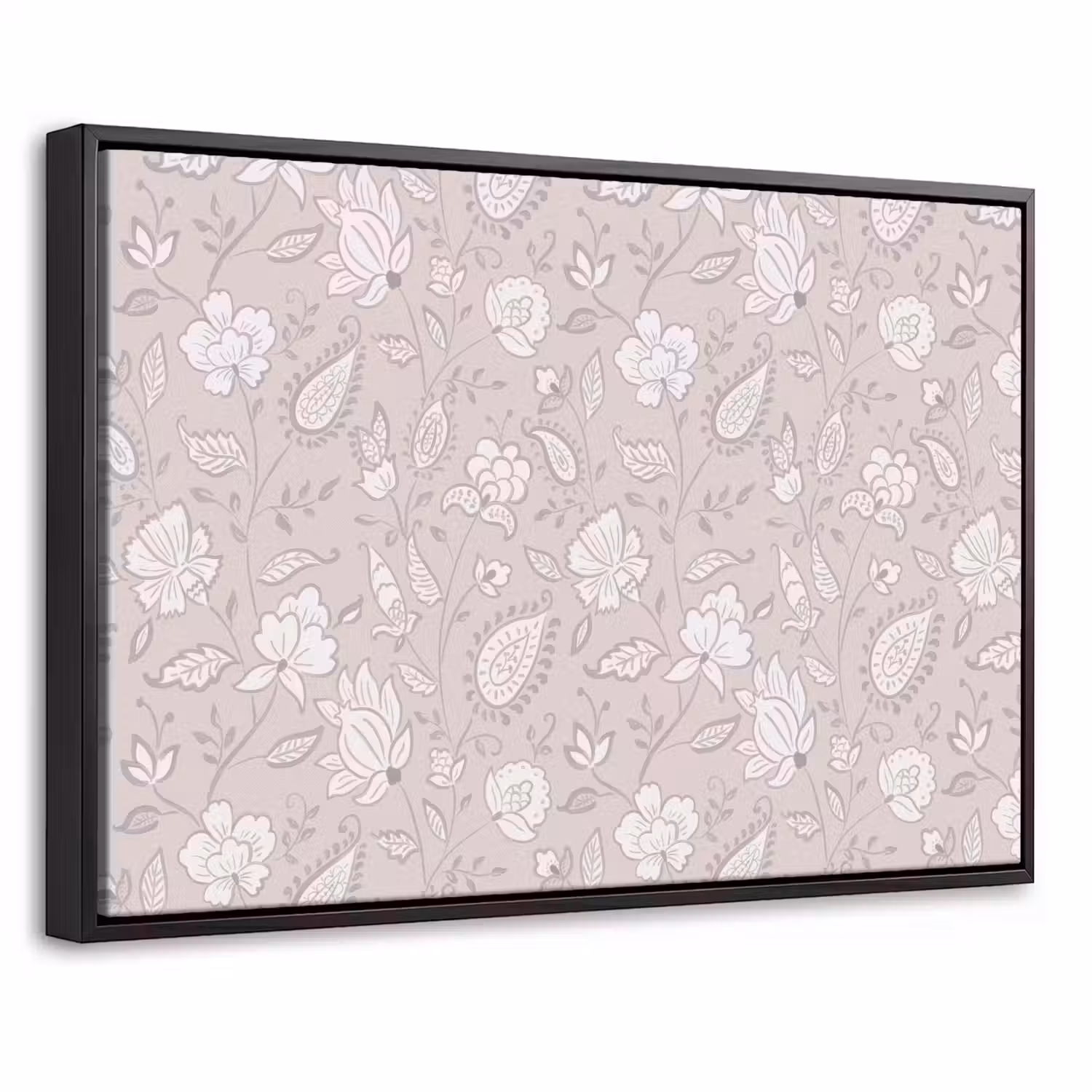 Bloemen - Getekend - Lavendel Canvas met baklijst klein 1125 -threedimensional_3d_global