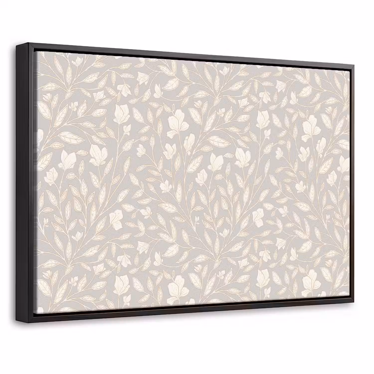 Bloemen - Steel - Blaadjes Canvas met baklijst klein 1125 -threedimensional_3d_global