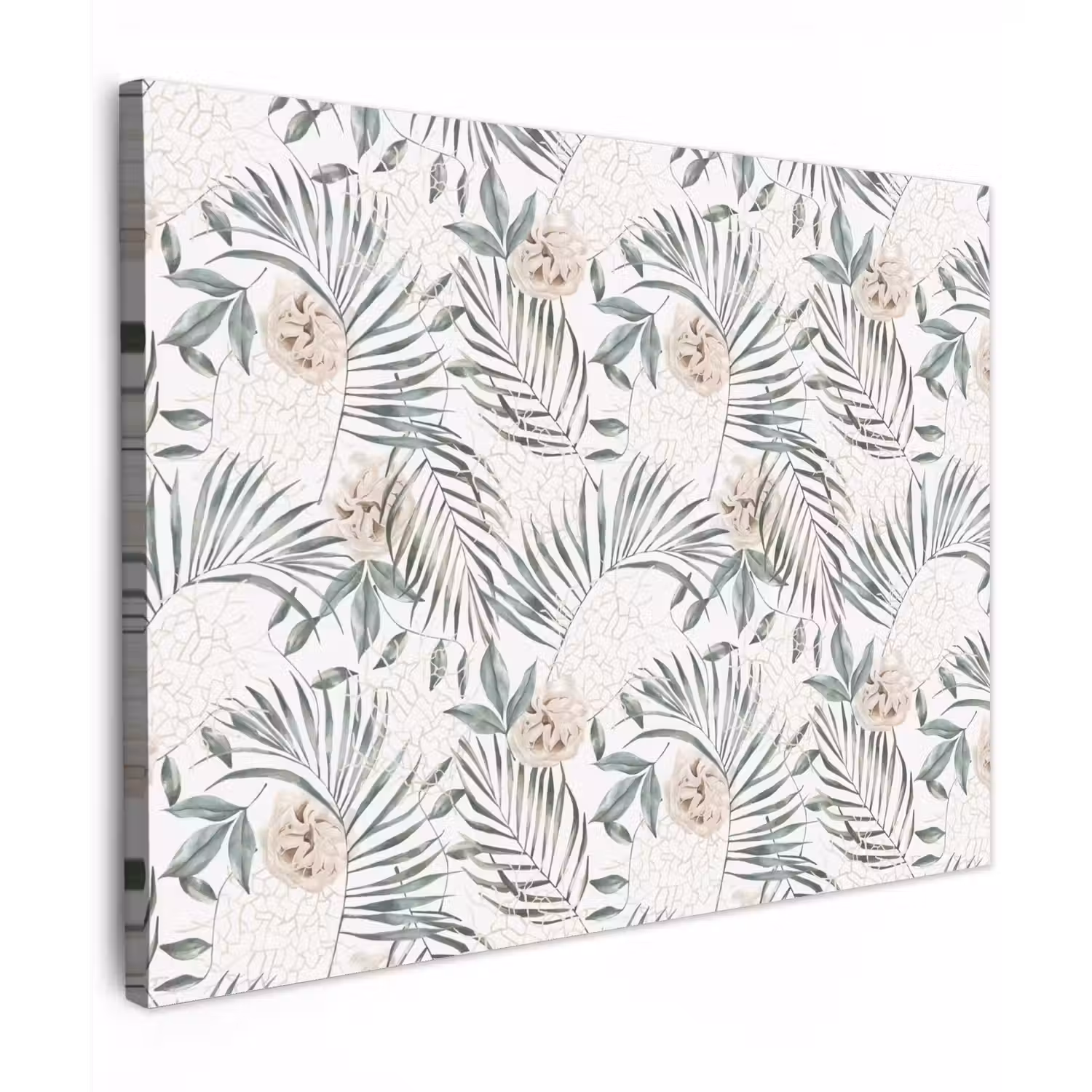 Boho - Jungle - Bloemen - Bladeren canvas 2cm klein -z3d