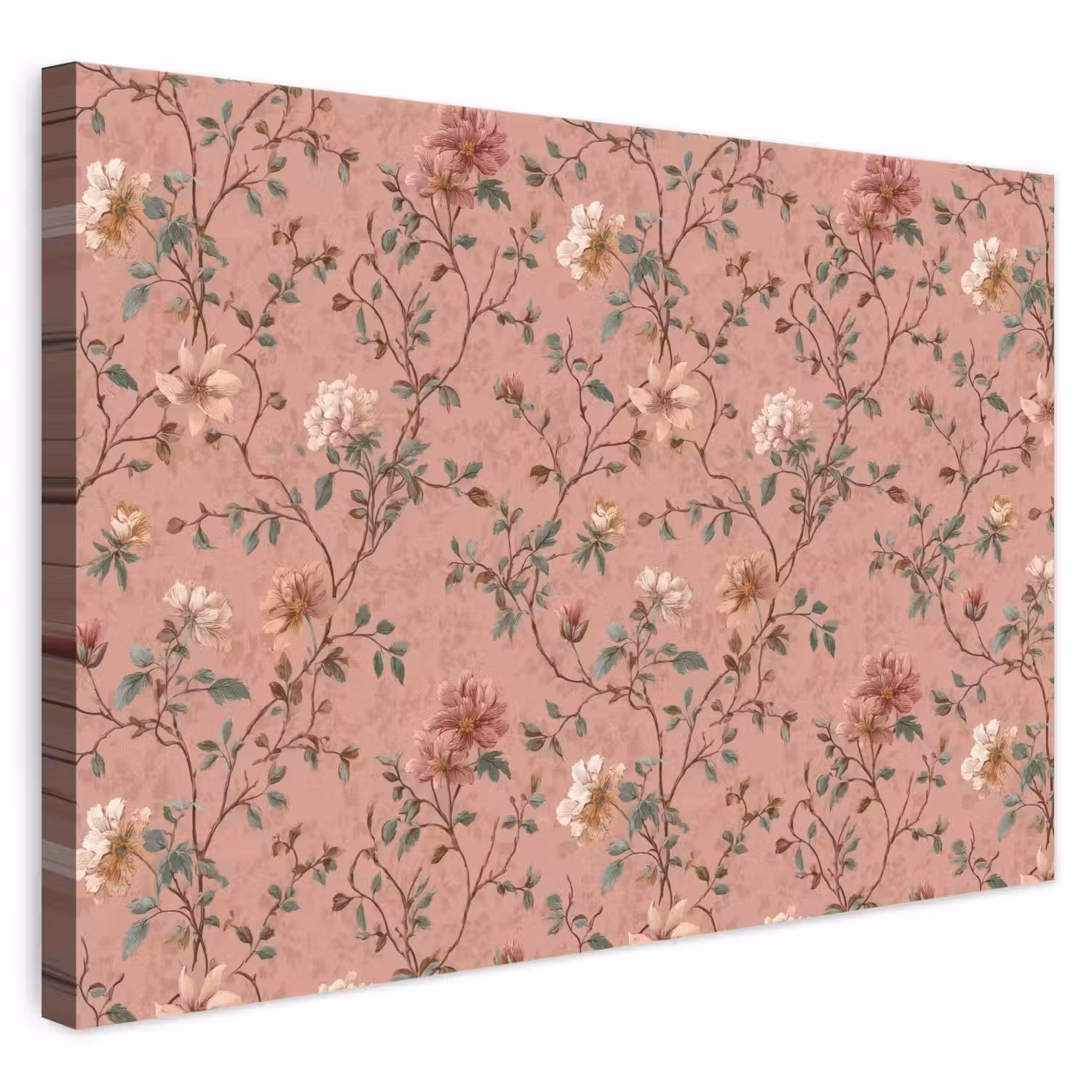 Botanisch - Bloemen - Roze canvas 2cm klein 34 -3d