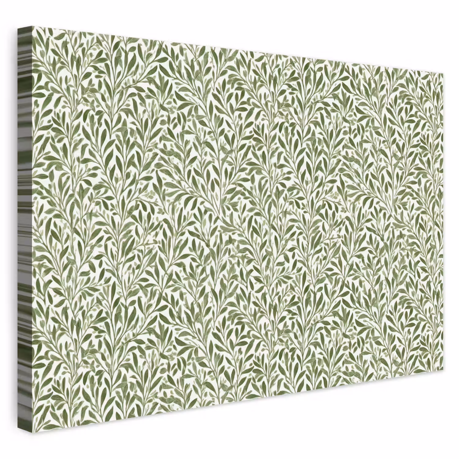 Botanisch - Takken - Groen canvas 2cm klein 34 -3d