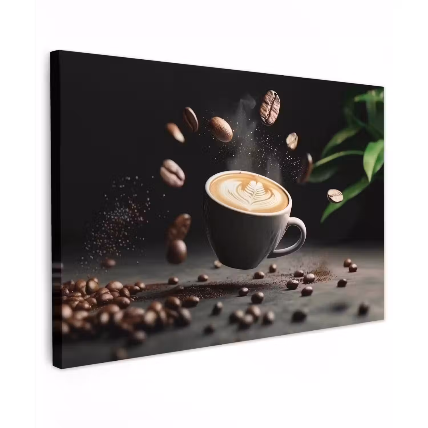 Cappuccino - Kop - Bonen - Bruin canvas 2cm klein -z3d