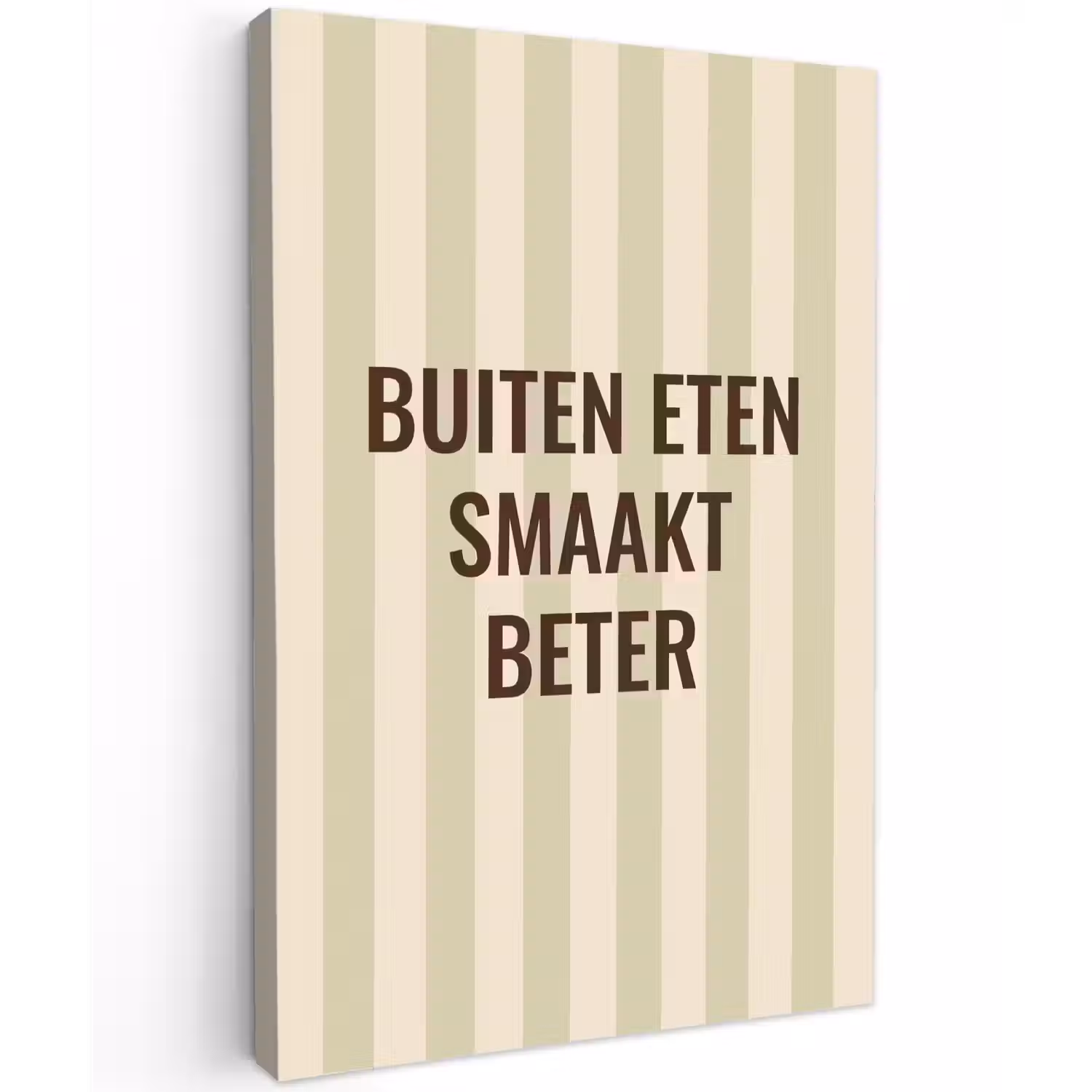 Buiten - Quote - Strepen - Zomer canvas 2cm klein -z3d
