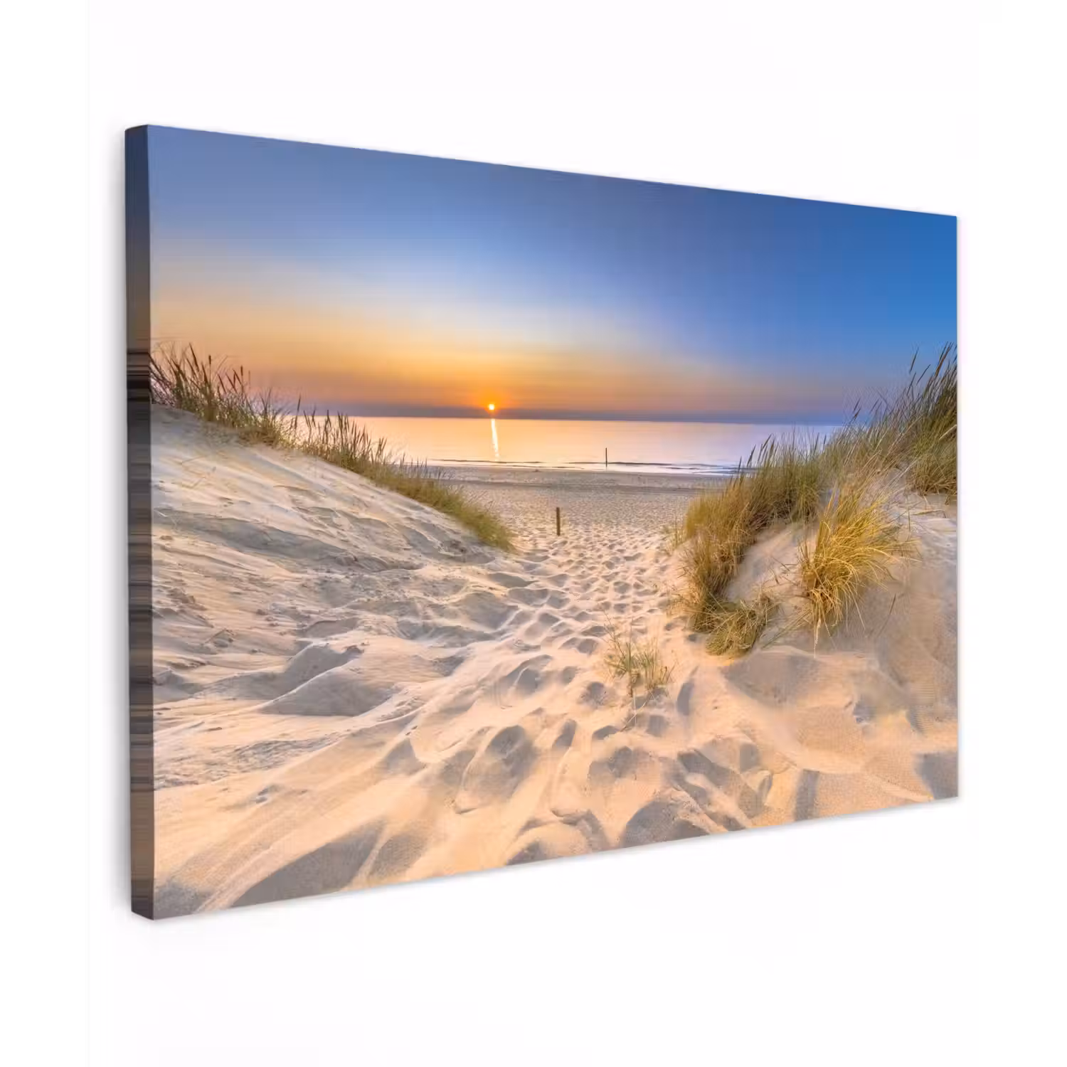 Duin - Zonsondergang - Horizon - Strand - Gras canvas 2cm klein -z3d