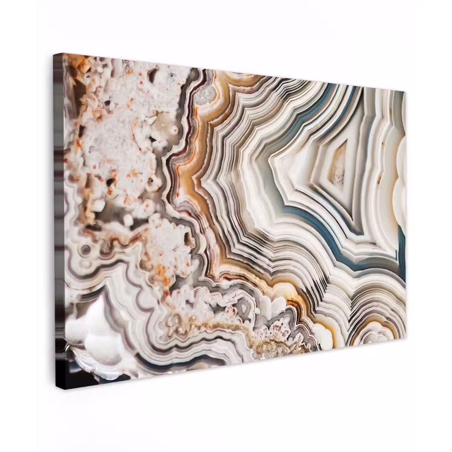Edelsteen - Marmer - Natuur - Abstract canvas 2cm klein -z3d