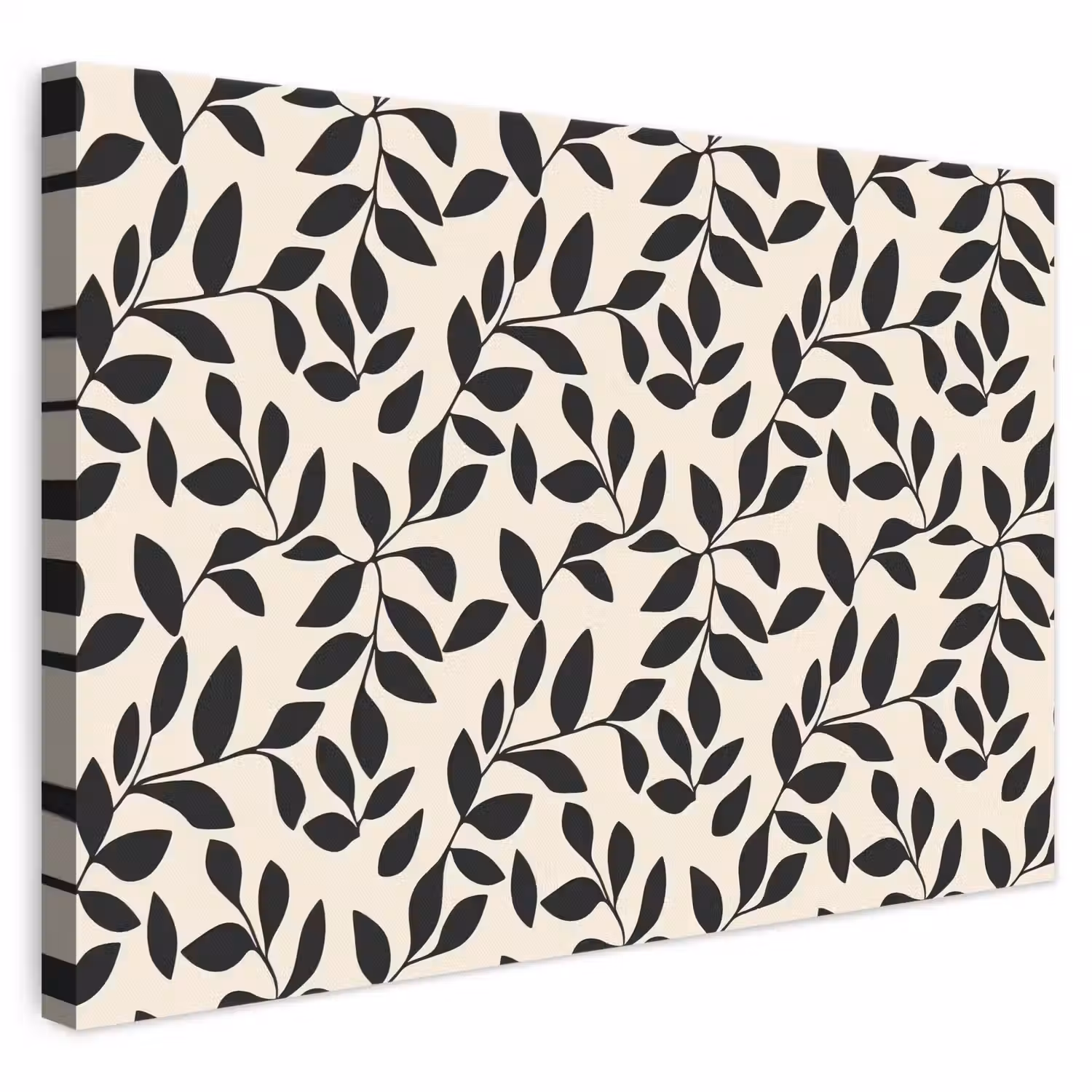Elegant - Patroon - Zwart - Beige canvas 2cm klein 34 -3d