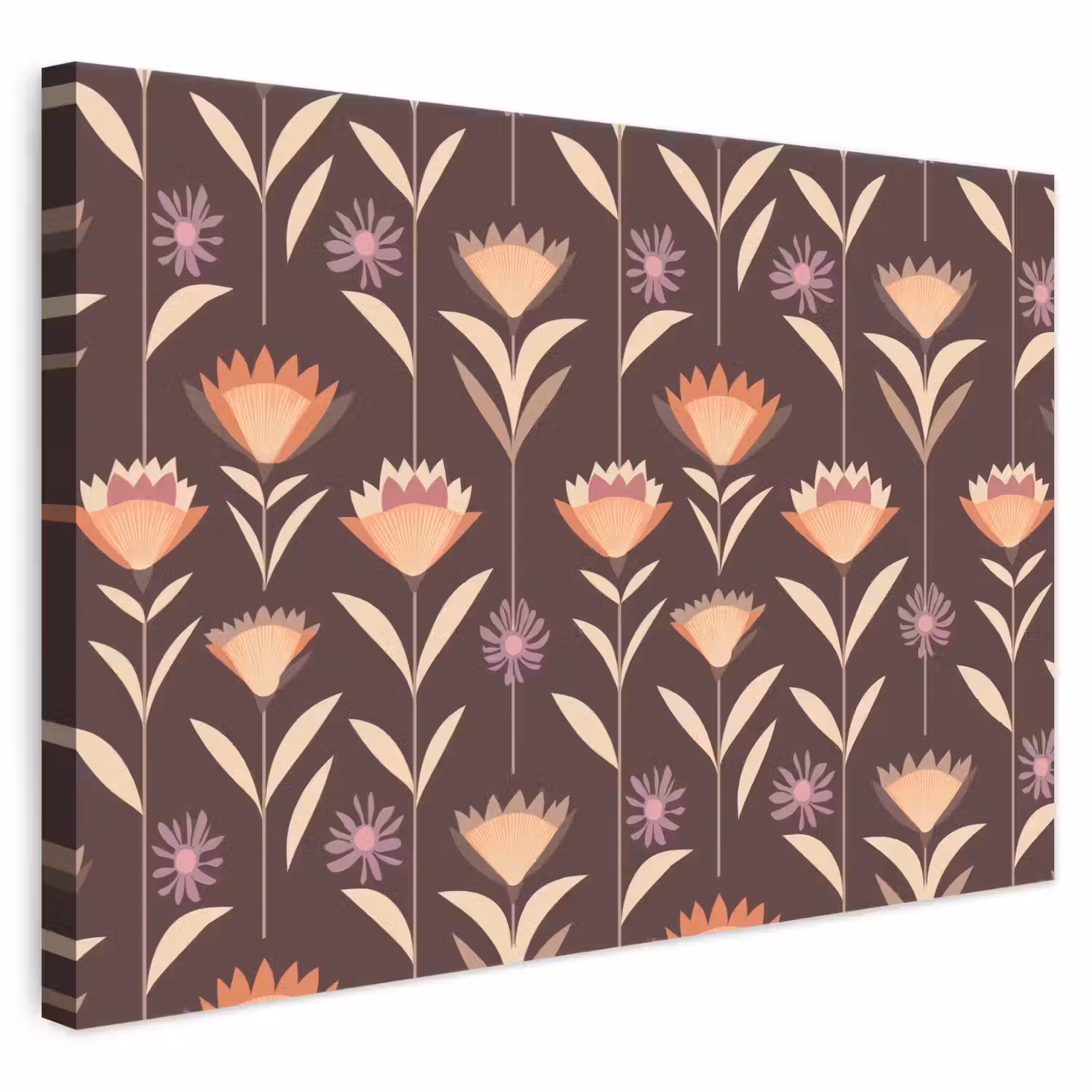 Elegant - Retro - Bruin canvas 2cm klein 34 -3d