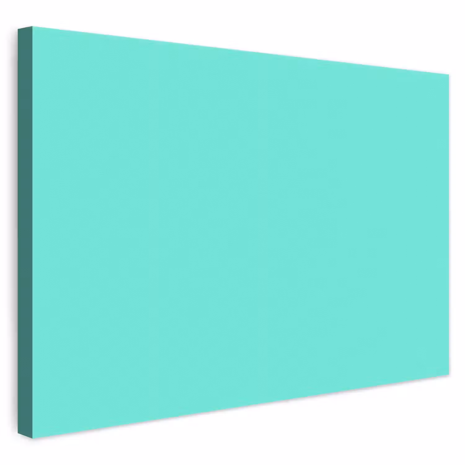 Electric - Cyan - Turkoois canvas 2cm klein 34 -3d