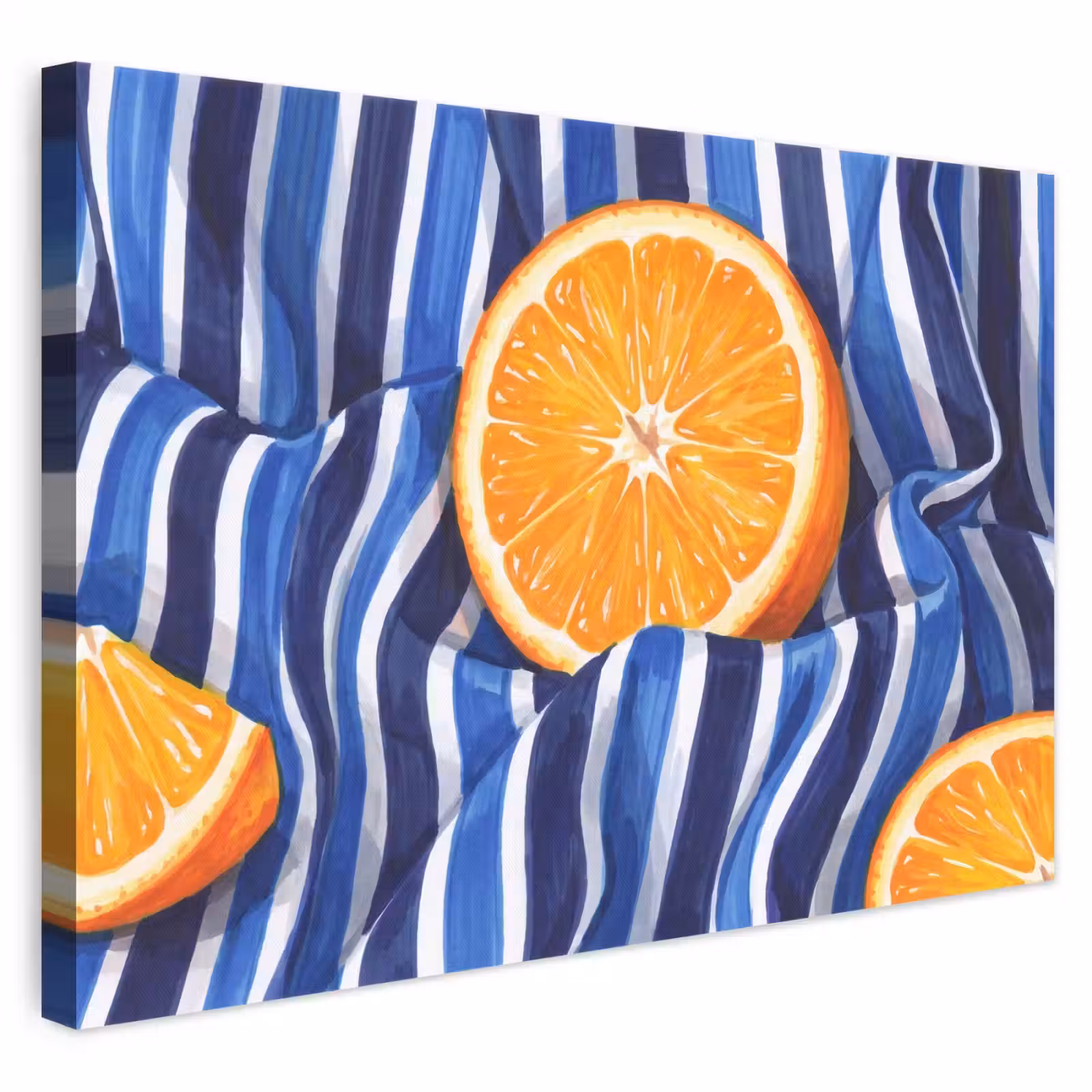 Leinwandbild - Essen – Obst – Orange - Eten - Fruit - Oranje canvas 2cm klein
