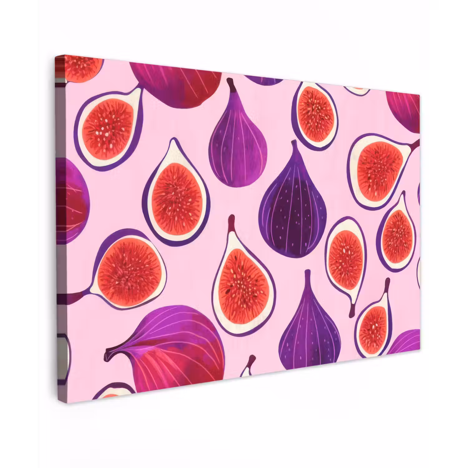 Vijgen - Roze - Paars canvas 2cm klein -z3d