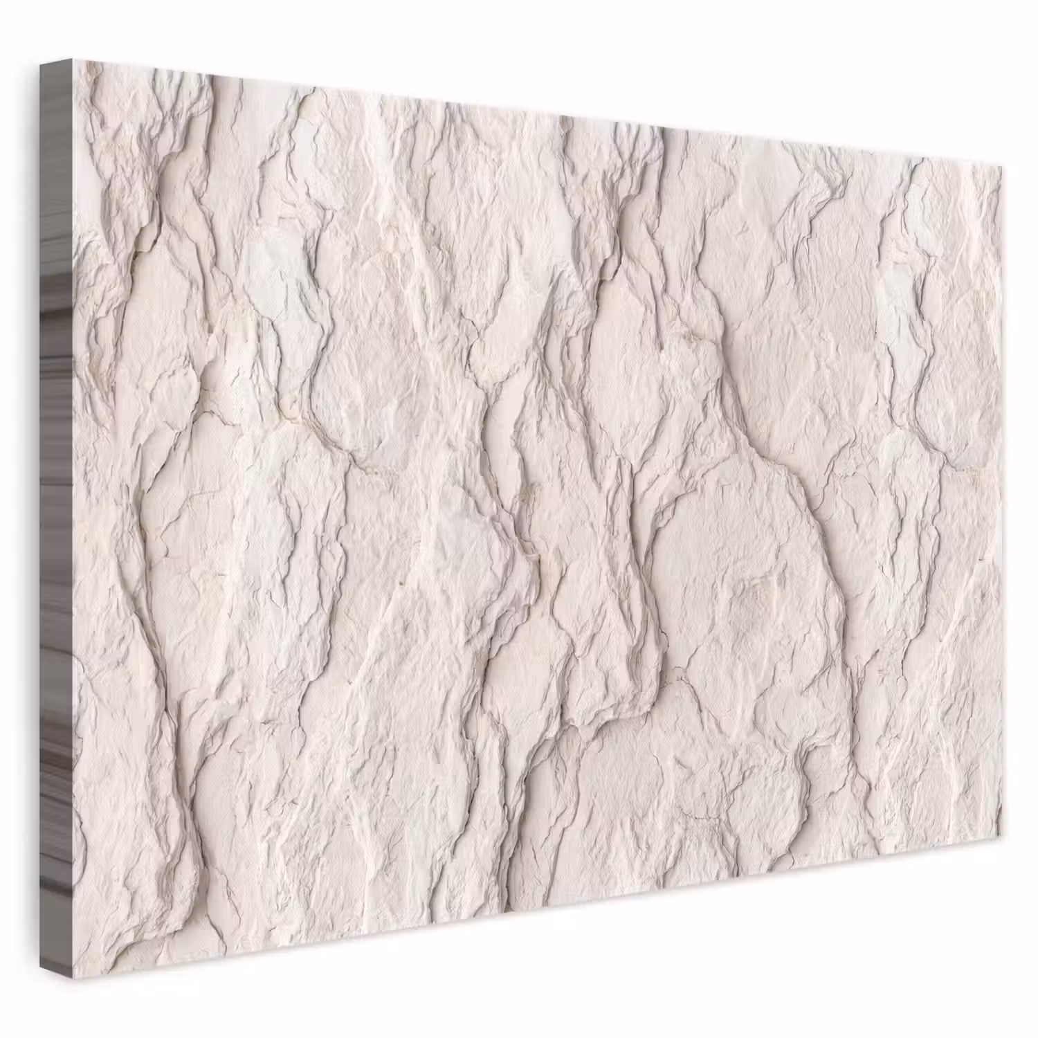 Rots - Structuur - Natuur - Beige - Abstract canvas 2cm klein -3d