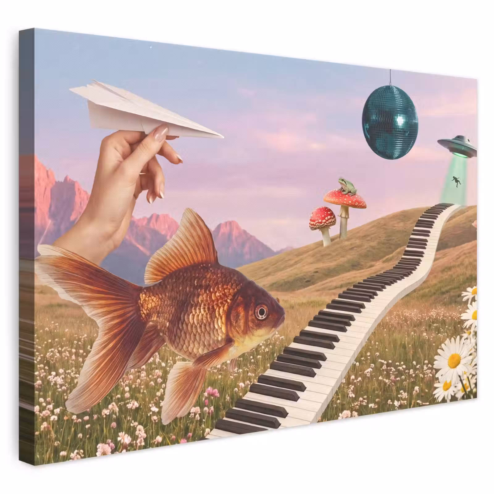Leinwandbild - Fisch – Natur – Abstrakt - Vis - Natuur - Abstract canvas 2cm klein
