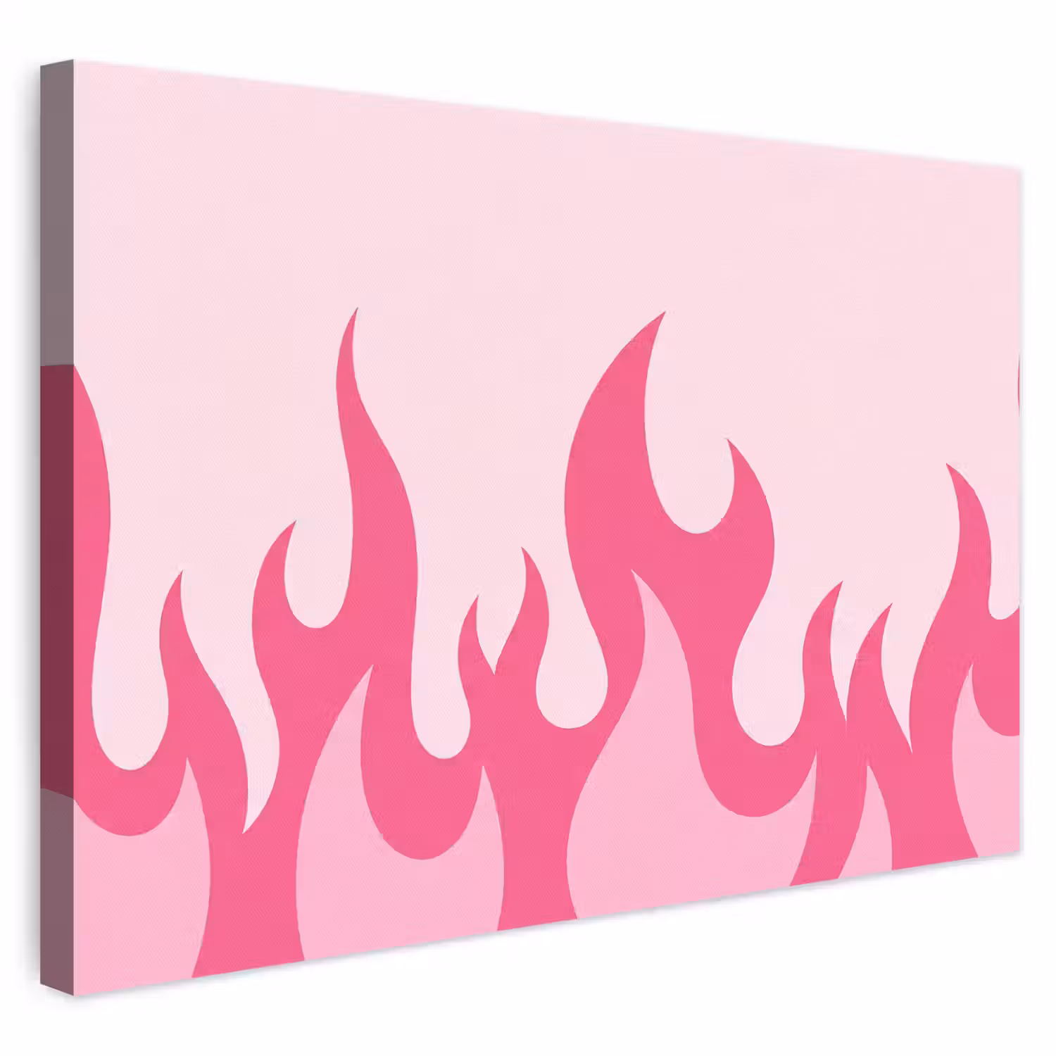 Vlammen - Patroon - Abstract - Modern - Roze canvas 2cm klein -3d