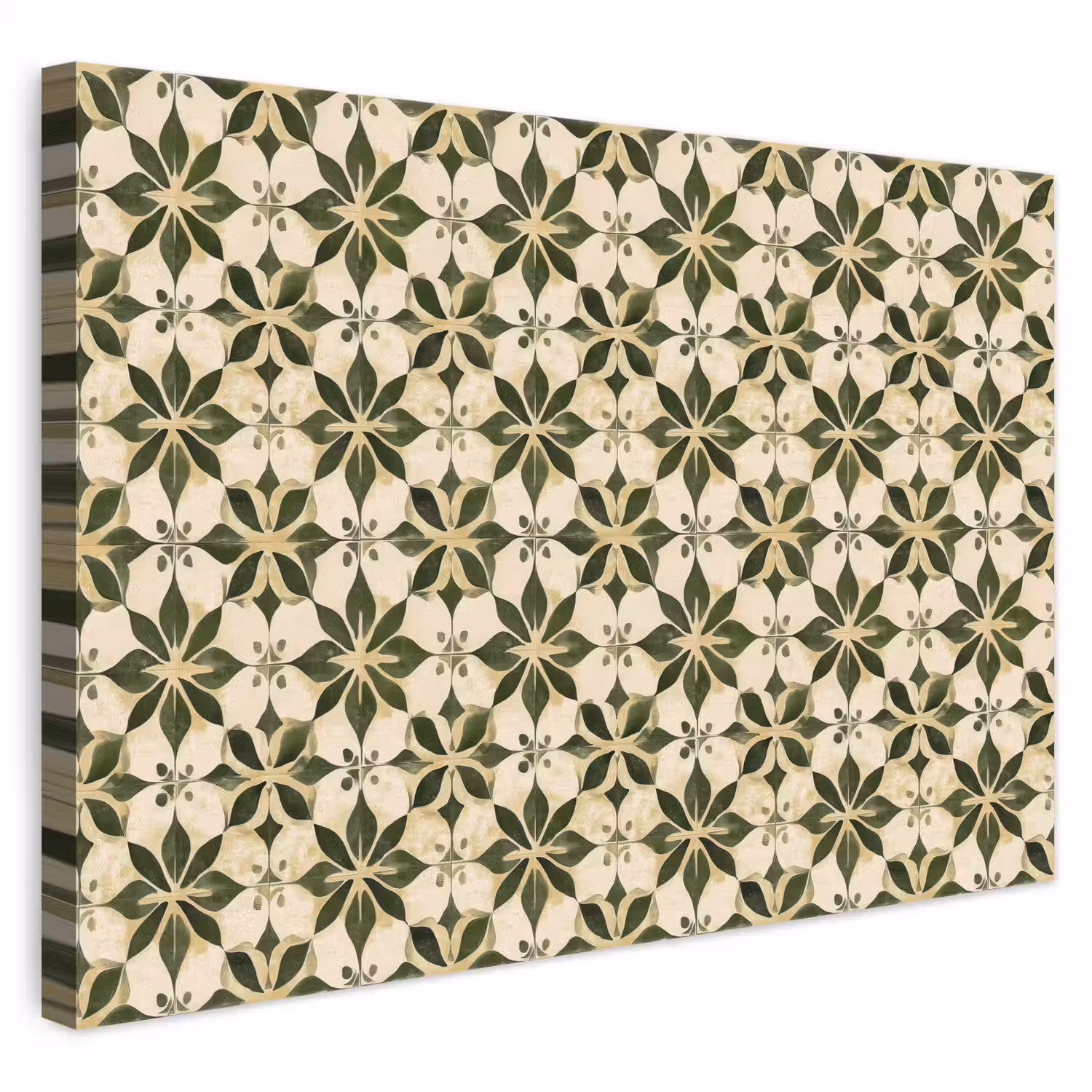 Tegel - Dessin - Groen canvas 2cm klein 34 -3d