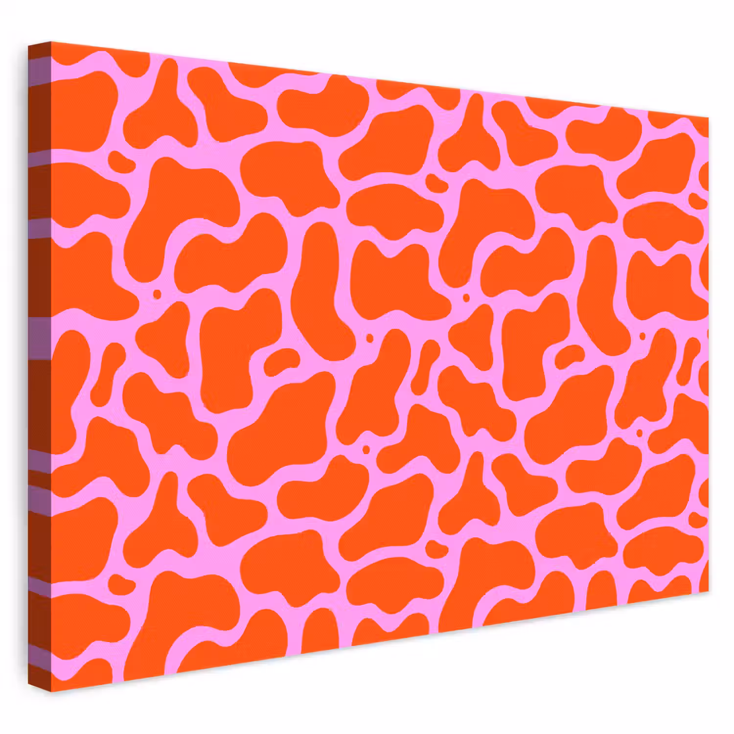 Vormen - Roze - Rood canvas 2cm klein 34 -3d