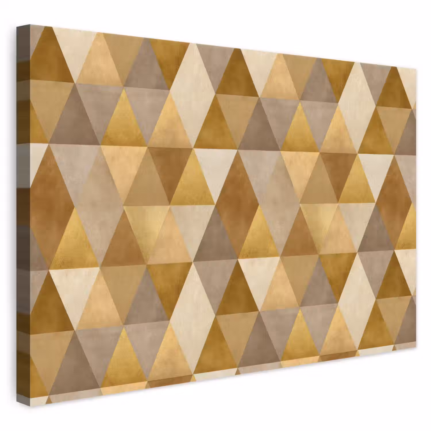 Geometrisch - Driehoek - Goud canvas 2cm klein 34 -3d