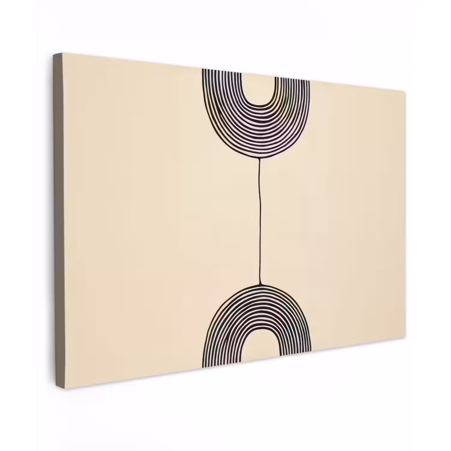 Geometrische bogen - Minimalistisch - Symmetrisch canvas 2cm klein -z3d