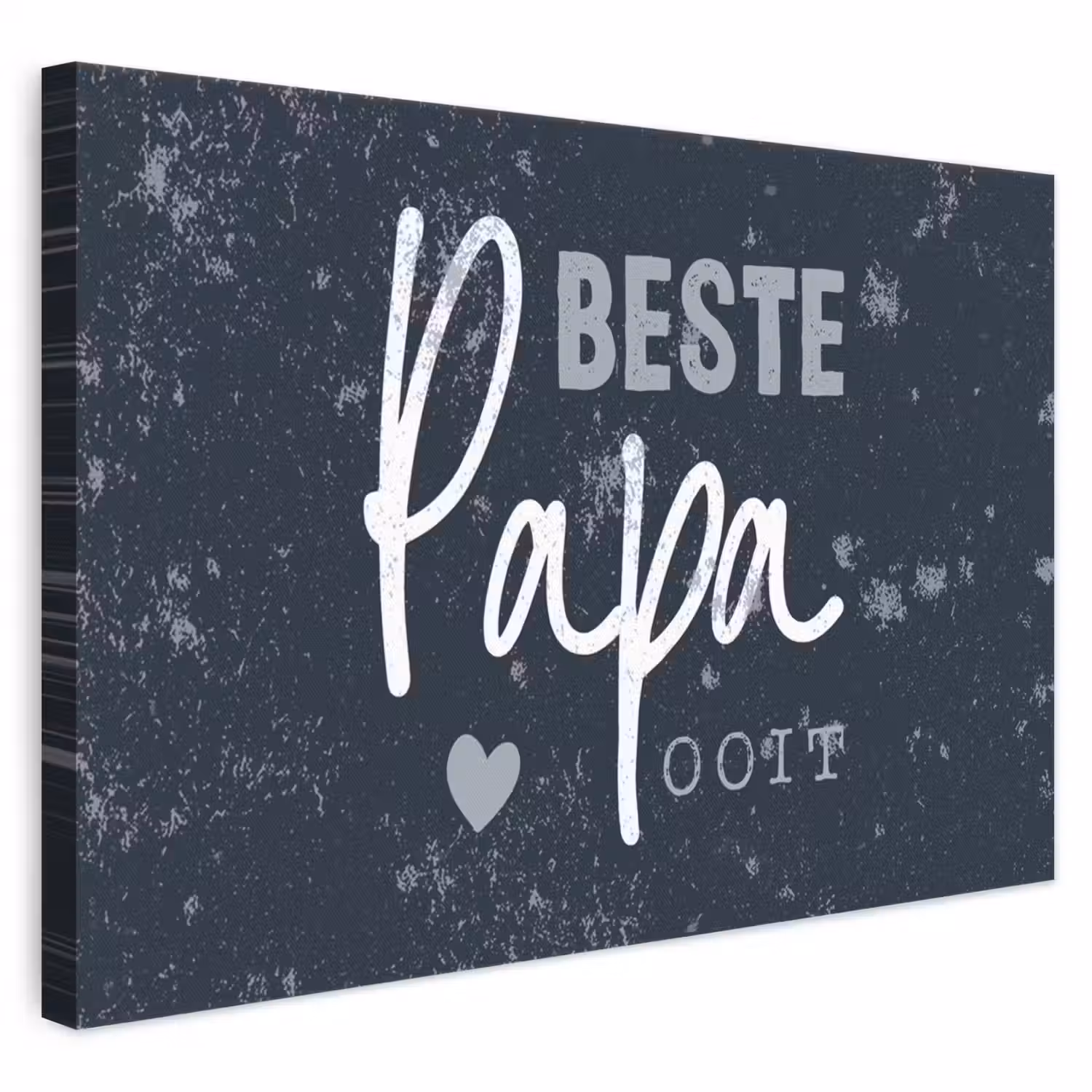 Cadeau voor man - Quote - Vaderdag - Beste papa ooit - Spreuken canvas 2cm klein -3d