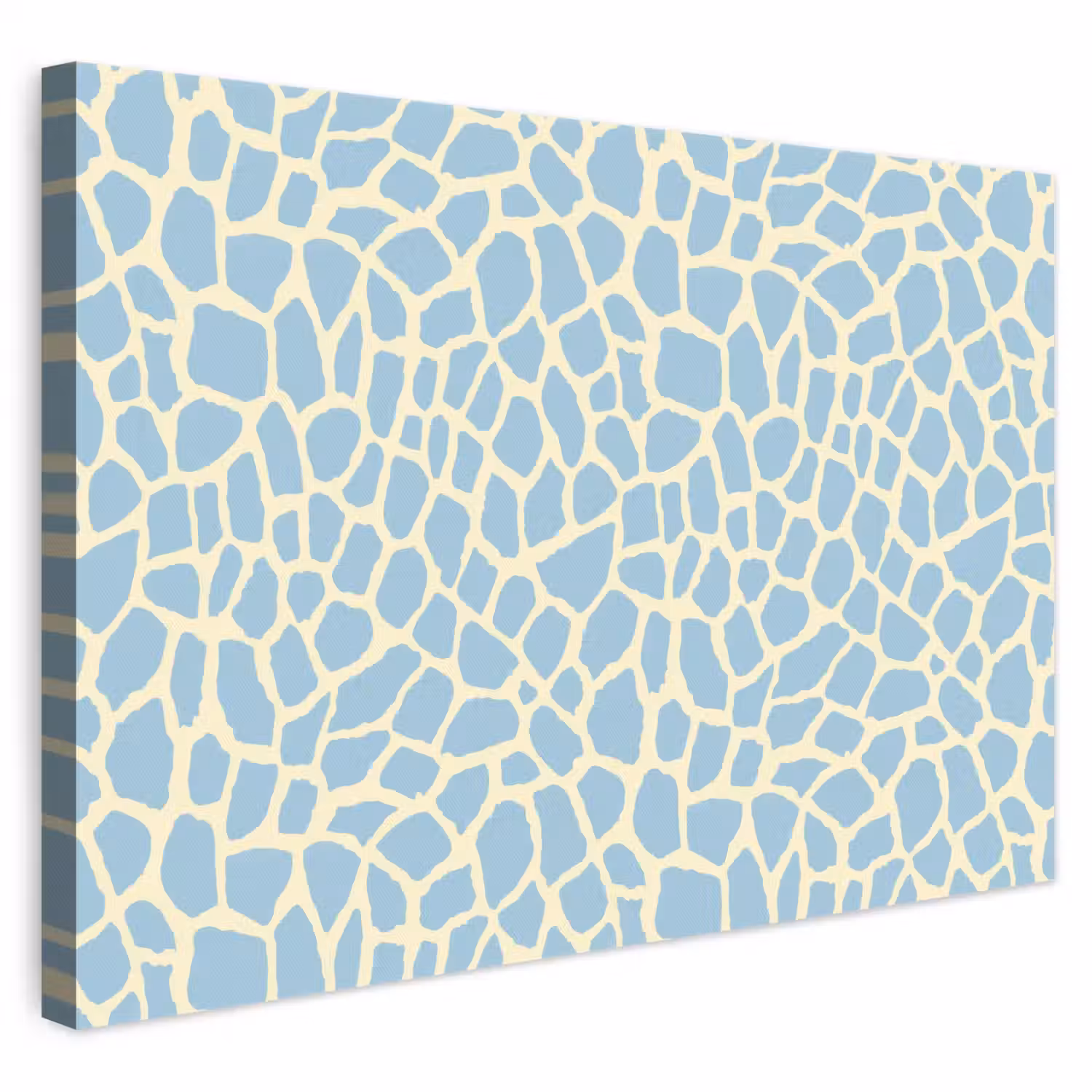 Giraf - Modern - Blauw canvas 2cm klein 34 -3d