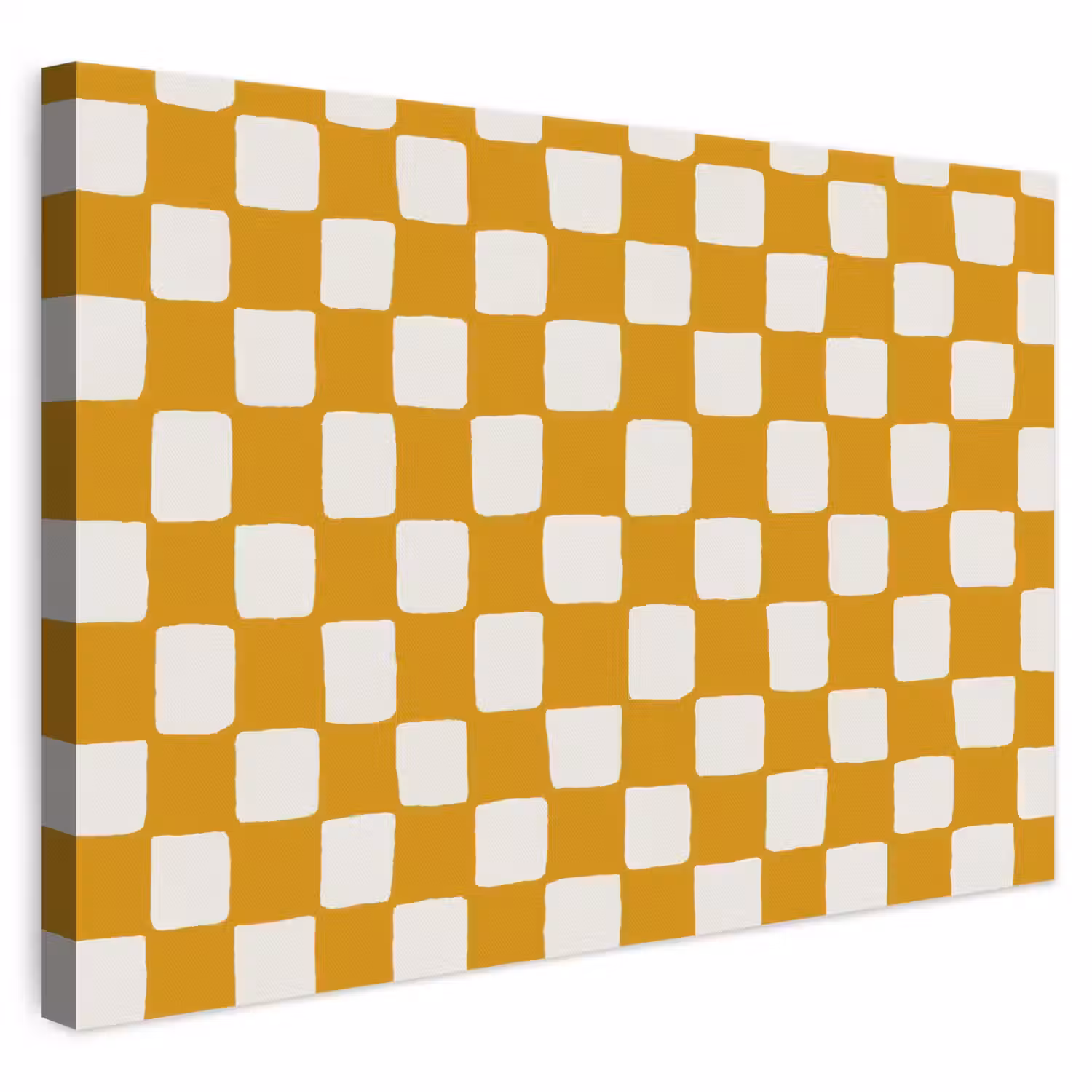 Grafisch - Patroon - Oker canvas 2cm klein 34 -3d