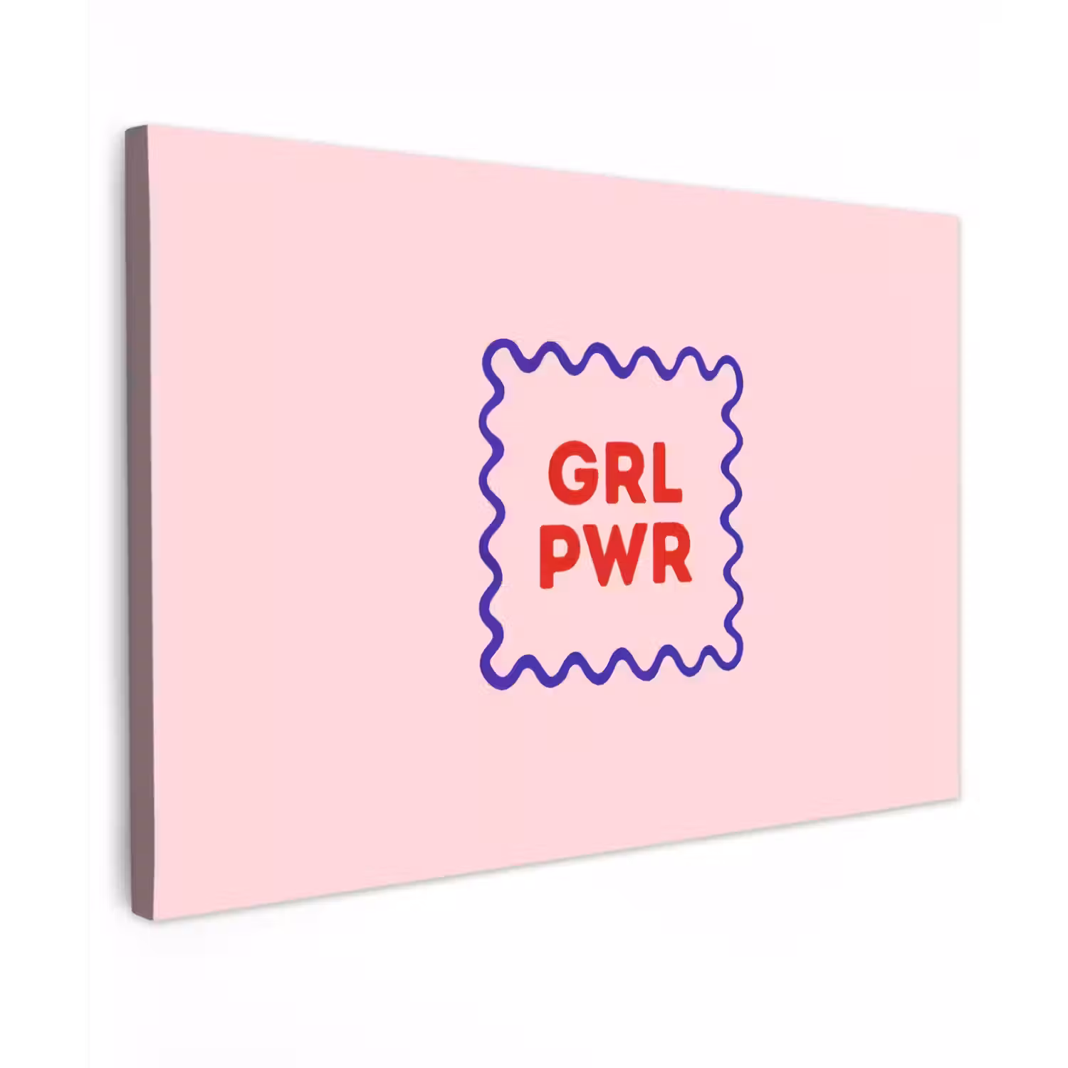 Grl pwr - Roze - Kader canvas 2cm klein -z3d