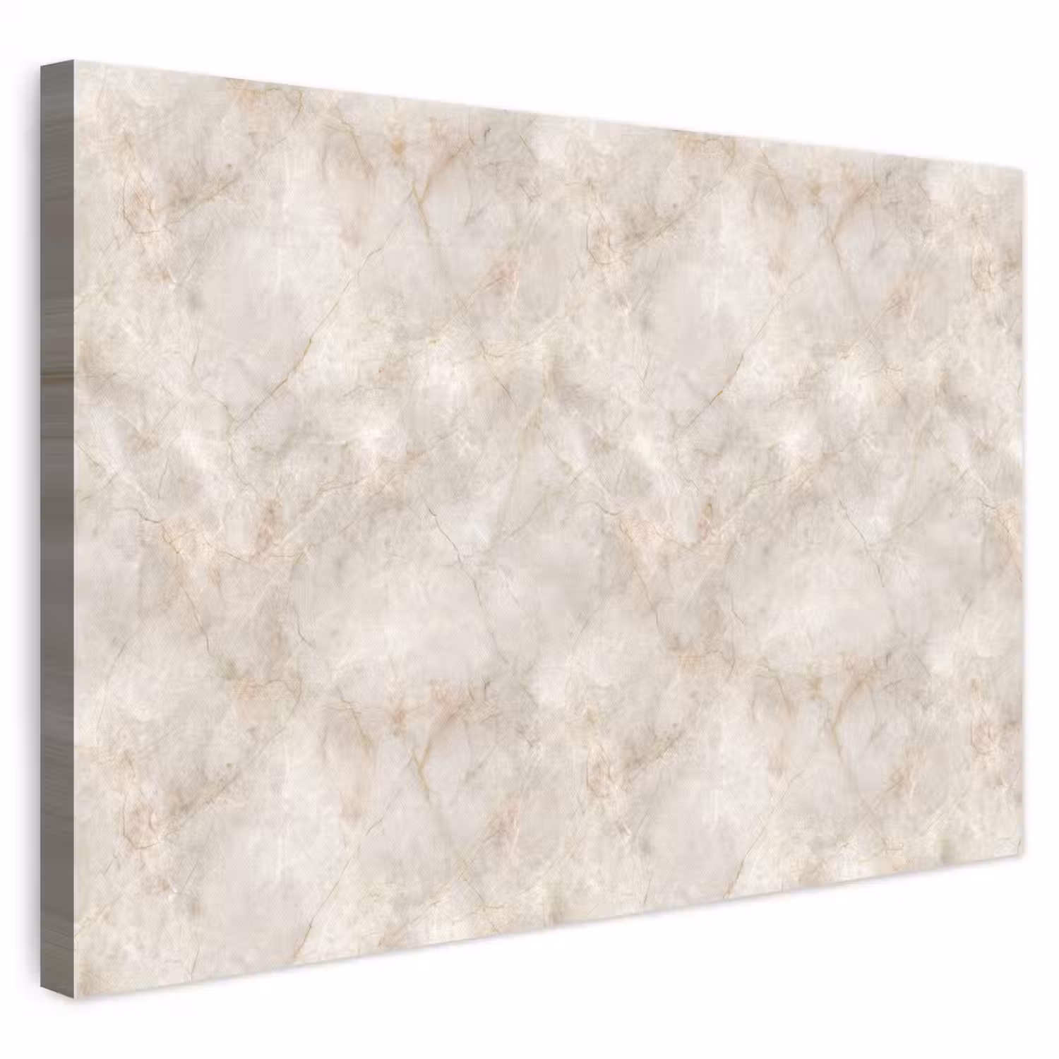 Lichtbeige - Goudbruine Nerven - Marmer canvas 2cm klein 34 -3d